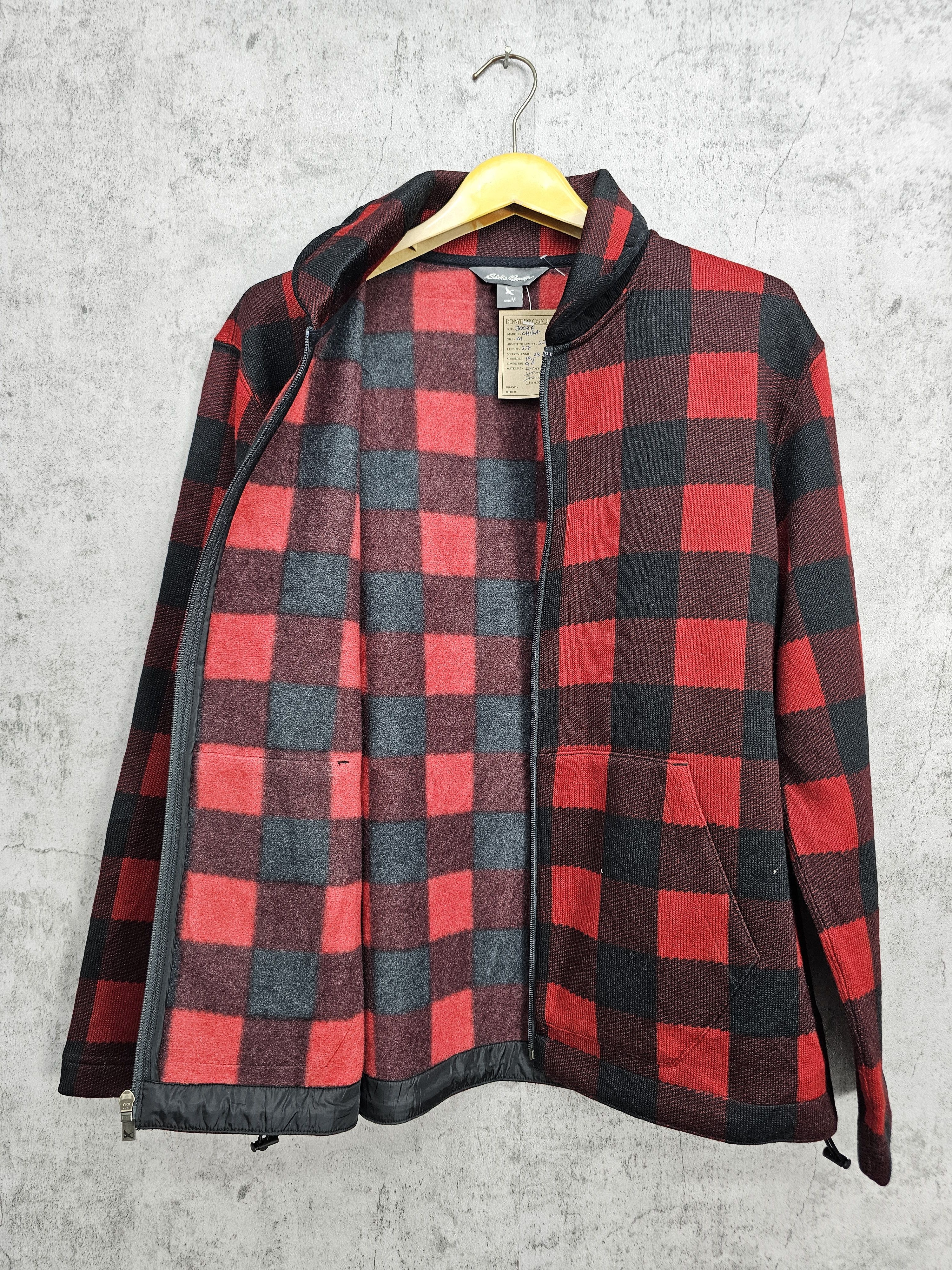 Eddie Bauer EDDIE BAUER Plaid Checked Red Jacket J0036 Size US M / EU 48-50 / 2 - 8 Thumbnail