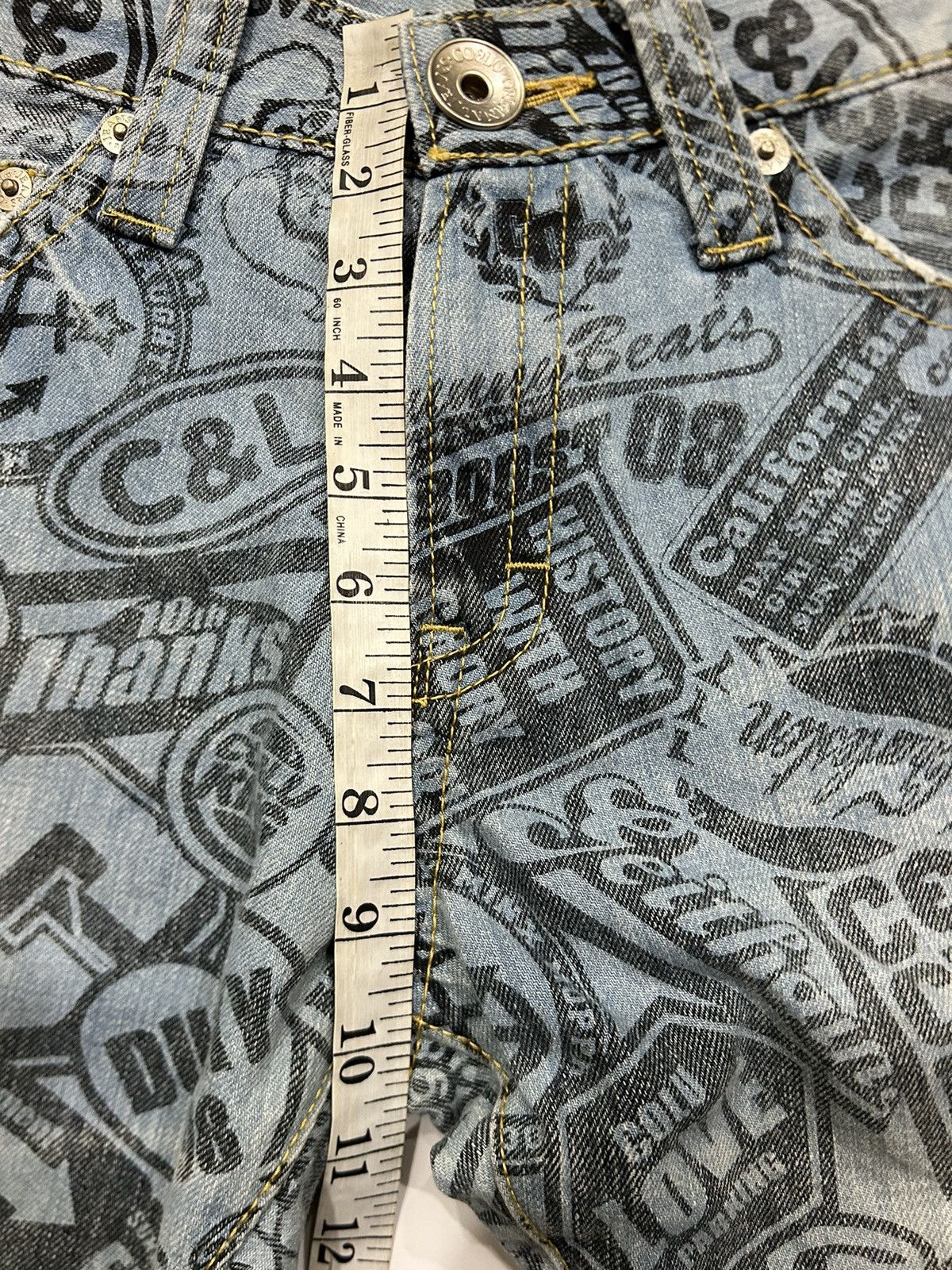 Japanese Brand Vintage Co&Lu Japan Printed All Over Jeans Size US 32 / EU 48 - 15 Thumbnail