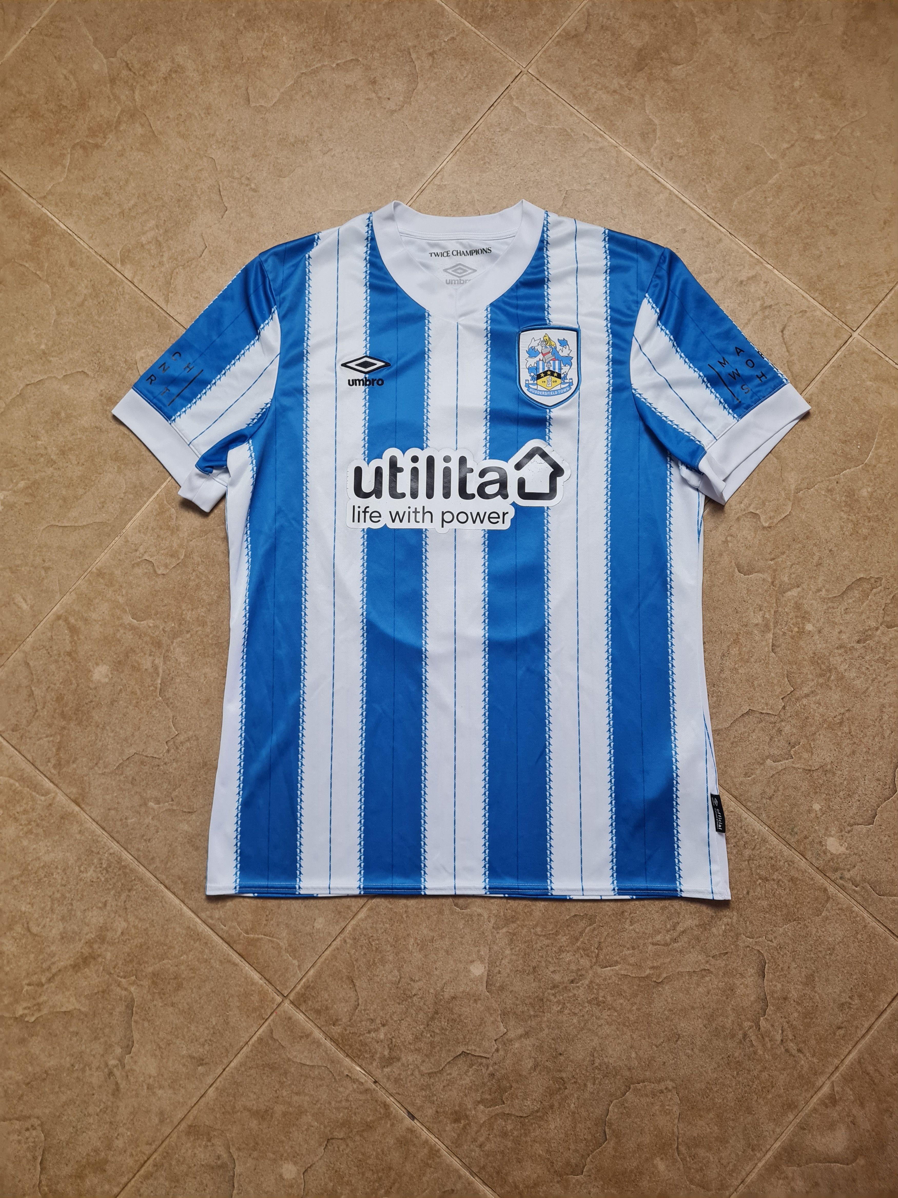 Umbro Huddersfield Town Home Shirt 2024/25 Umbro Mens Blue White Size US L / EU 52-54 / 3 - 4 Thumbnail