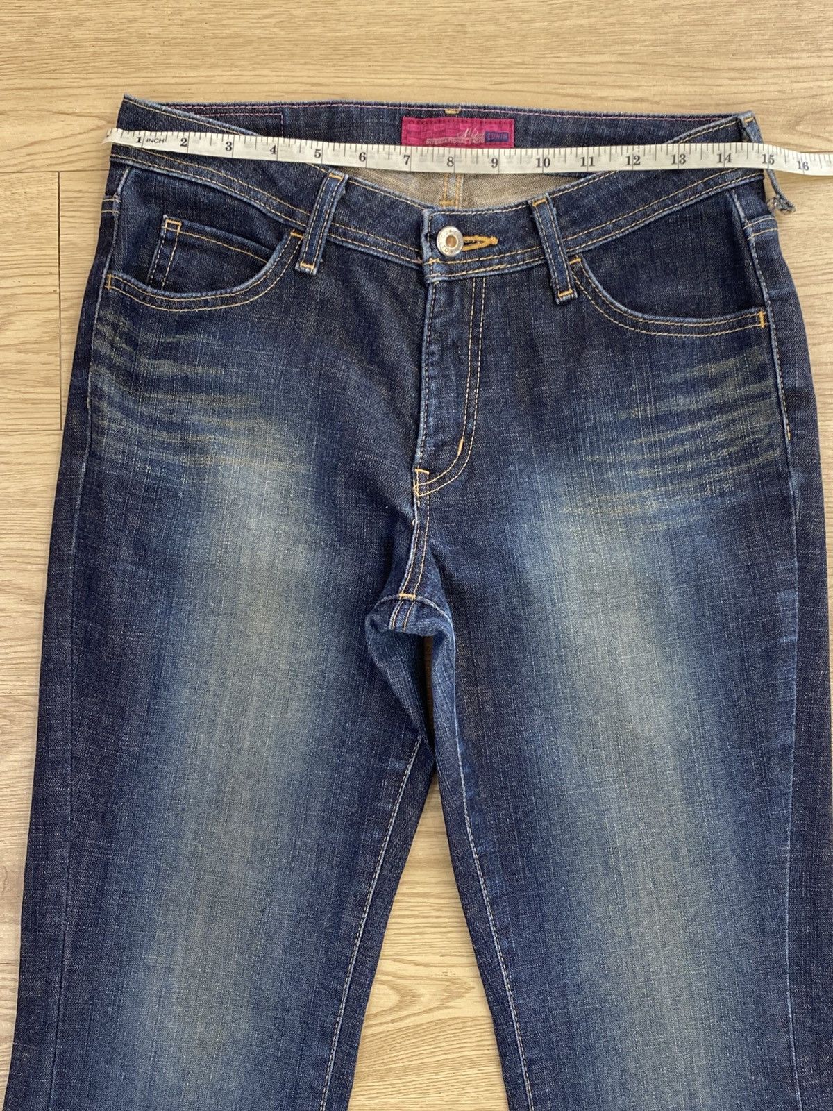 Edwin Miss Edwin Blue Wash Style Flare Jeans Size 26" / US 2 / IT 38 - 14 Thumbnail