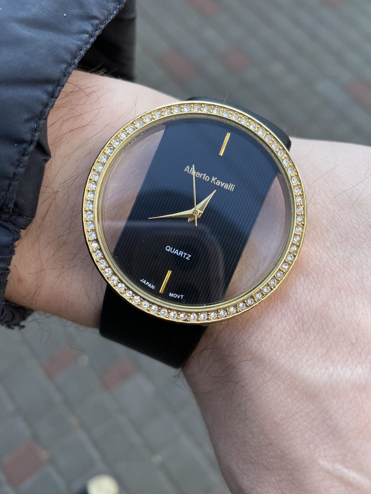 Japanese Brand × Vintage Alberto Kavalli Gold Watch | Japanese Quartz Size ONE SIZE - 4 Thumbnail