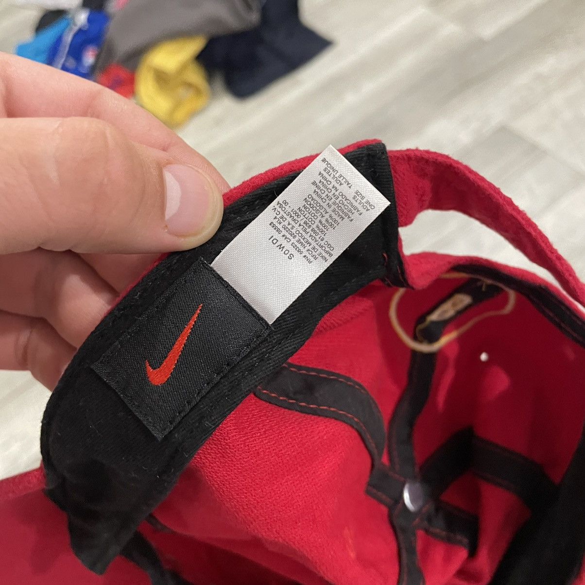 Nike × Vintage Vintage Nike Belgium Jersey cap hat center Logo swoosh 90s Size ONE SIZE - 6 Thumbnail