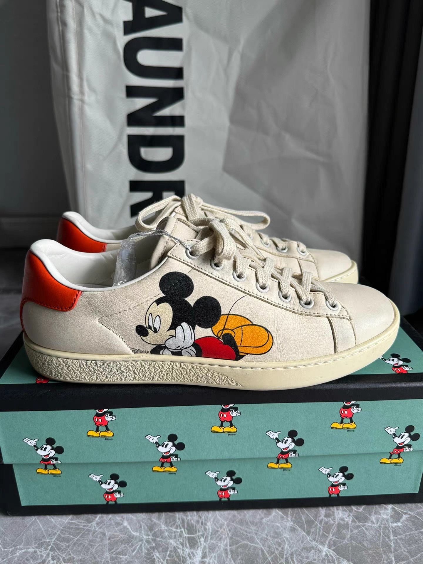 Gucci Gucci Ace Sneakers (Disney Collaboration) K6 Size US 7 / IT 37 - 3 Thumbnail