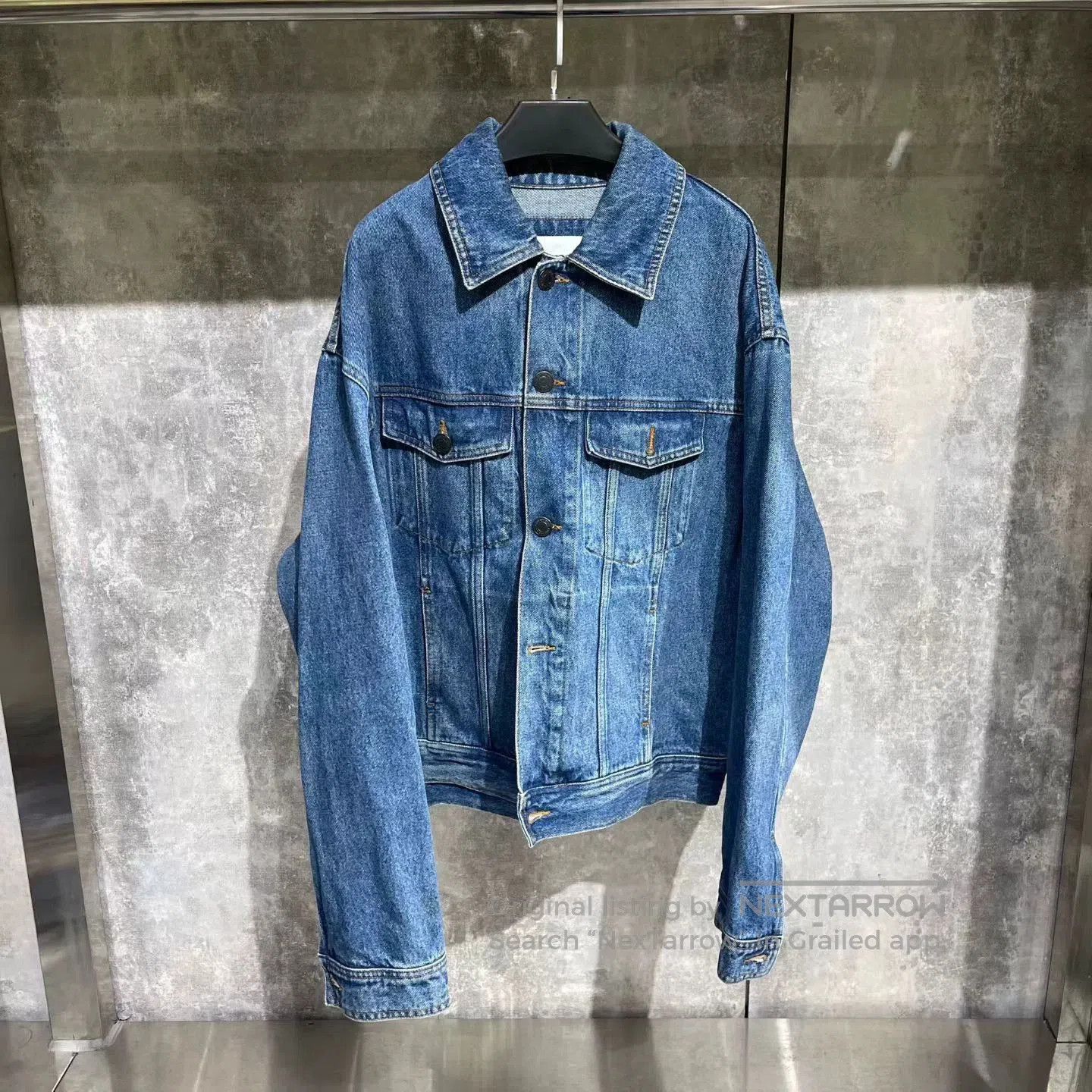 AMI AMI PARIS Washed Blue Denim Jacket. Size US XL / EU 56 / 4 - 1 Thumbnail