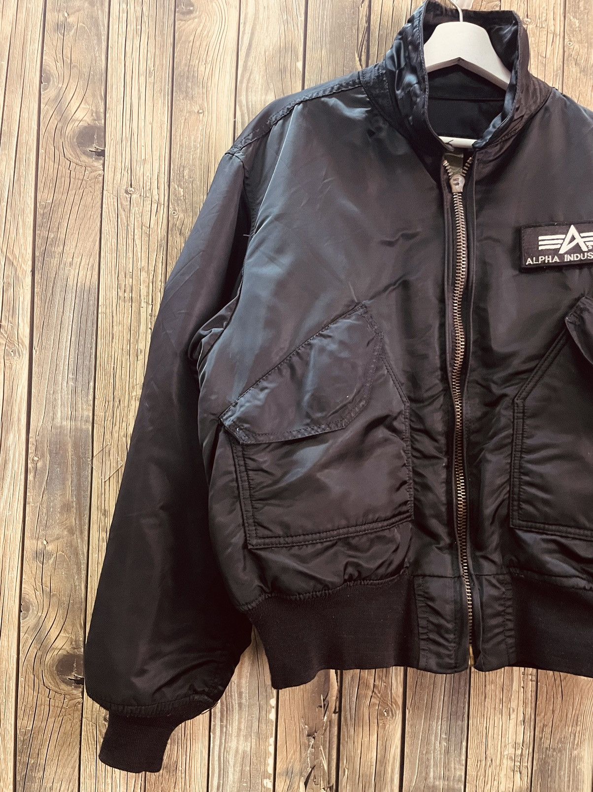 Alpha Industries × Vintage Vintage ALPHA INDUSTRIES BOMBER JACKET Size US L / EU 52-54 / 3 - 2 Thumbnail
