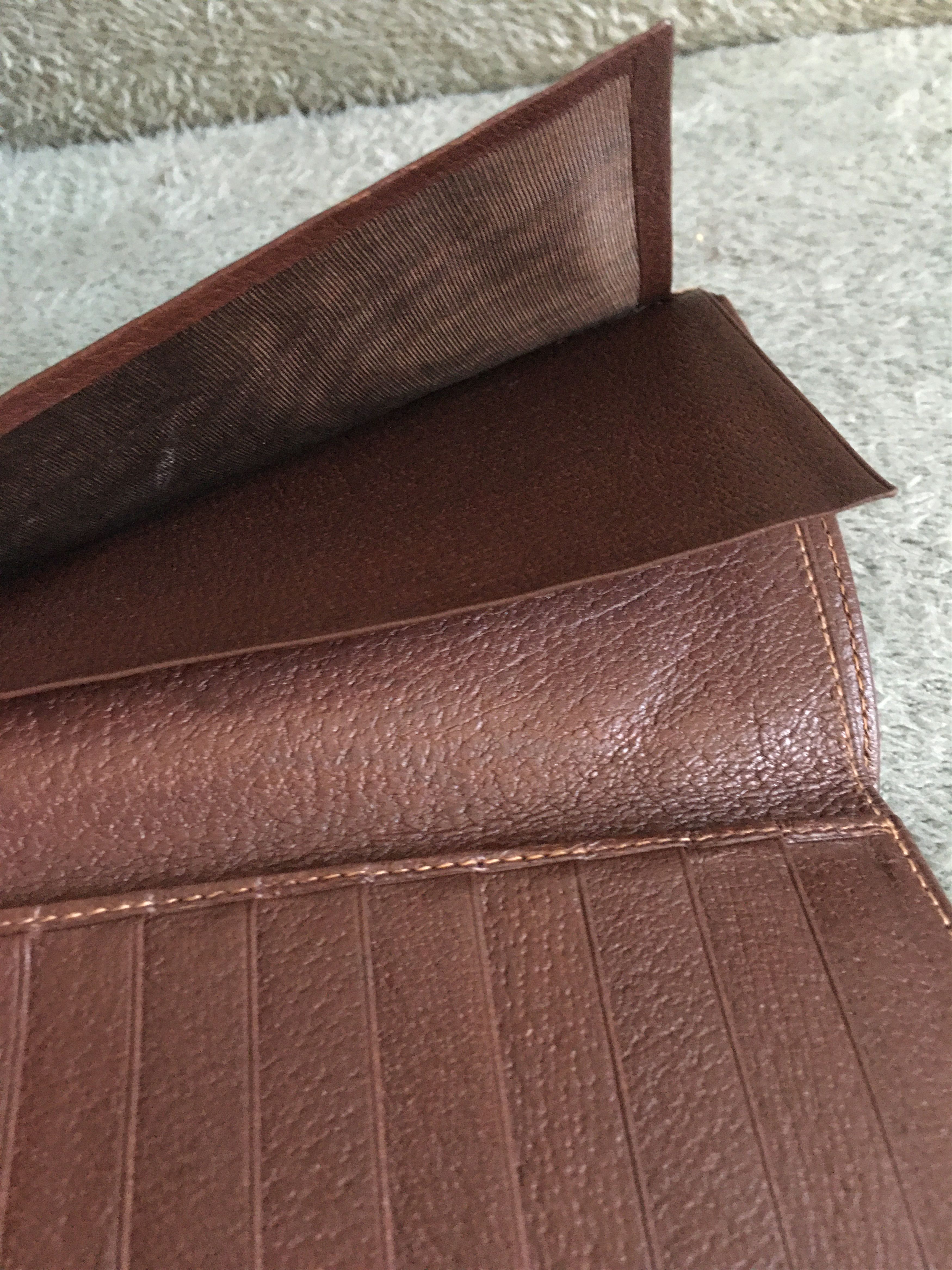 Gucci × Vintage GUCCI Vintage Mens Leather Long Wallet Brown Size ONE SIZE - 8 Thumbnail