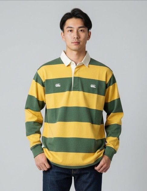 Vintage Canterbury Of New Zealand Stripe Long Sleeve Shirt