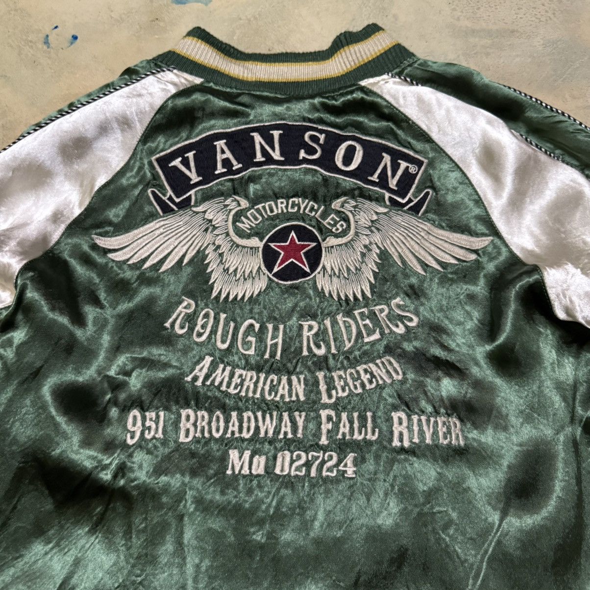 Vanson Leathers Vanson Leathers Big Logo Reversible Sukajan Jacket Size US M / EU 48-50 / 2 - 12 Thumbnail