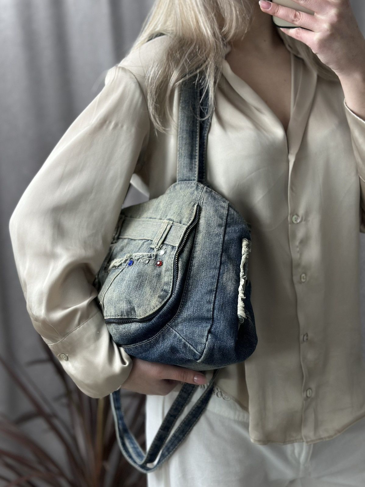 Diesel Vintage Diesel Denim Distressed Style Ifsixwasnine Y2k Dolce Size ONE SIZE - 2 Thumbnail