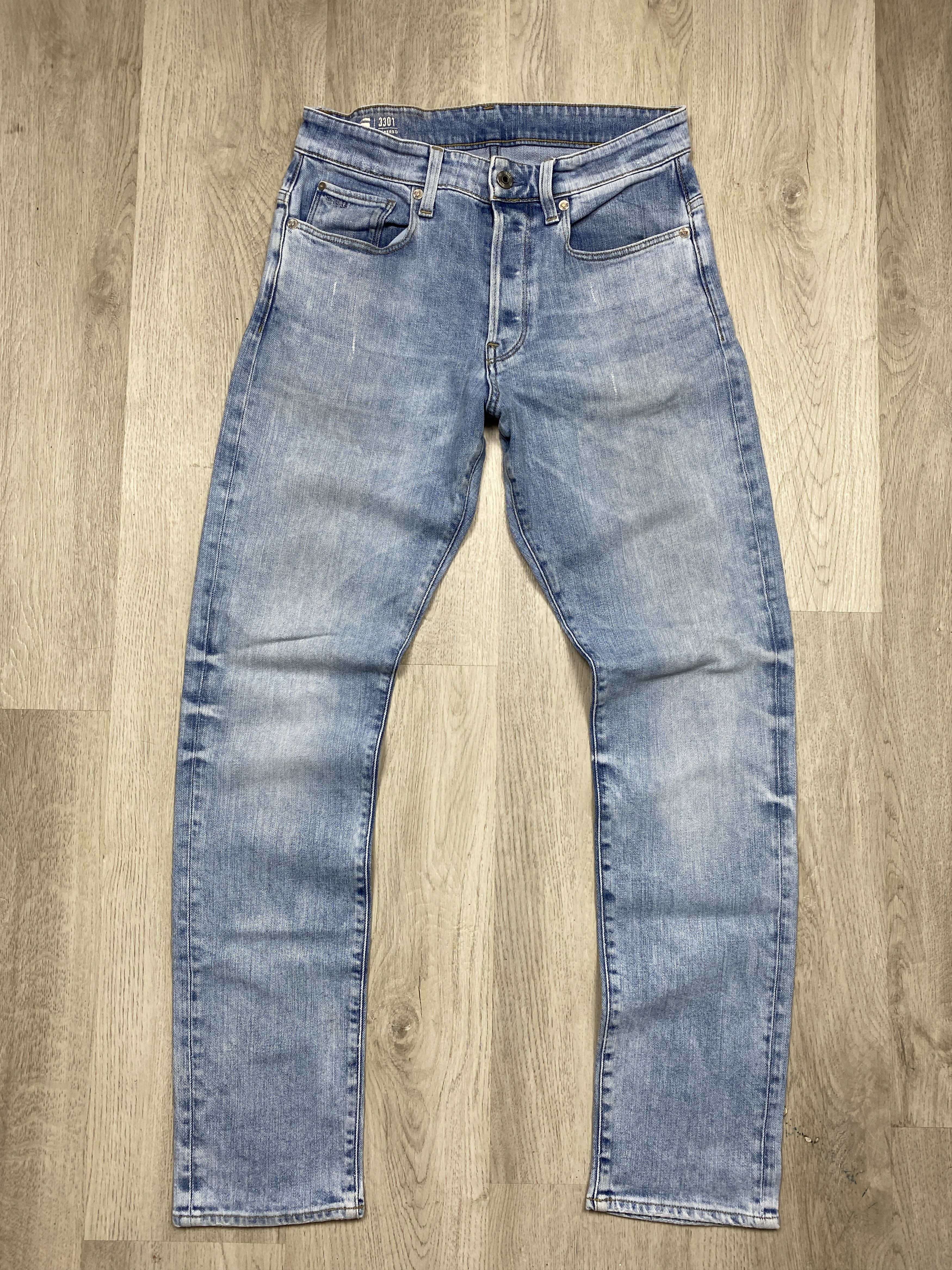 G-Star G Star Raw 3301 Vintage Mens Denim Pants Jeans Size US 30 / EU 46 - 5 Thumbnail