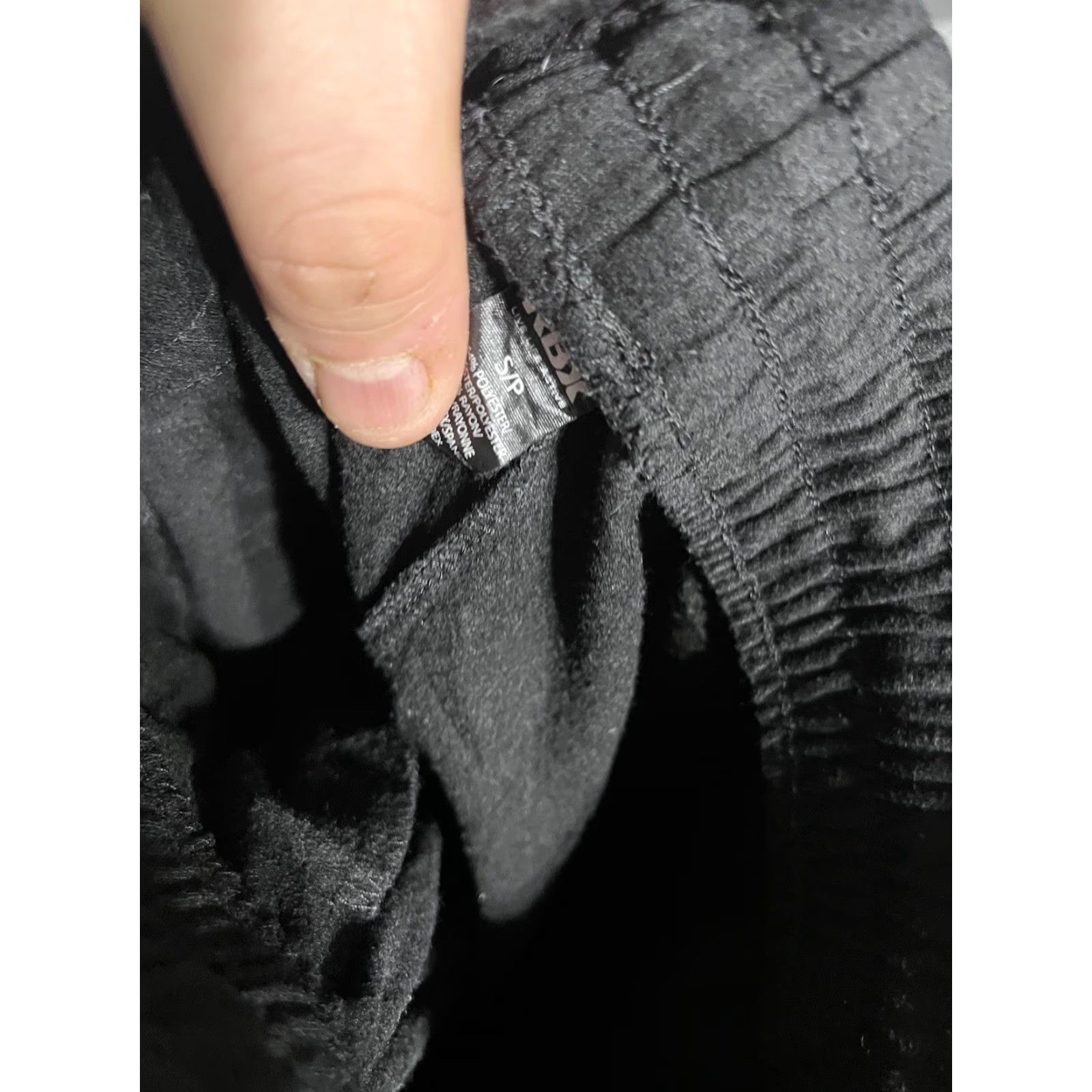 Vintage RBX Men's Small Fleece Tapered Cargo Jogger Pants Black Athletic Training Slim Jogger Pants Men’s Black RBX Active Size US 29 - 6 Thumbnail