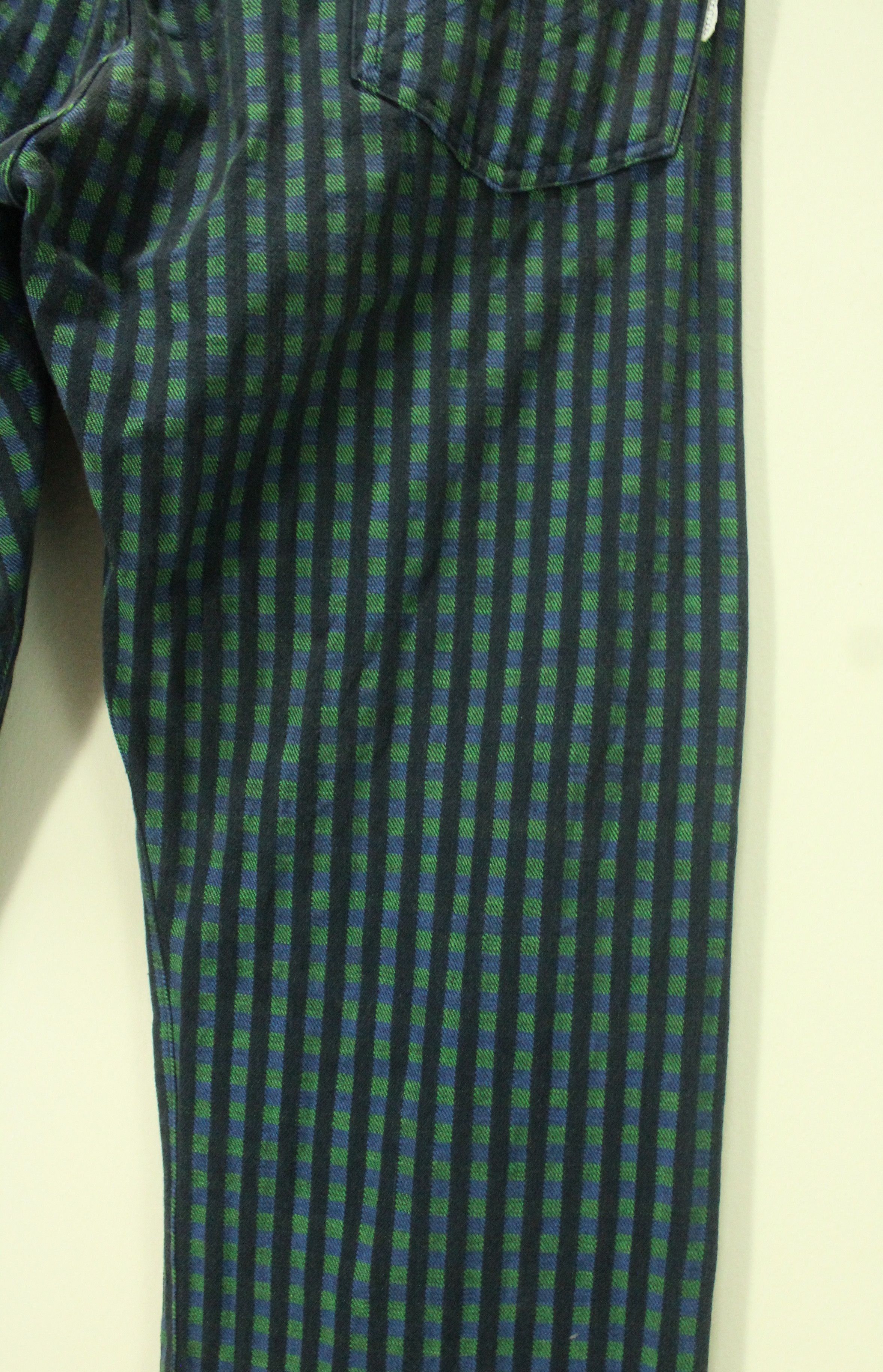 Neighborhood Vintage NEIGHBORHOOD Denim 2002 Woven Striped Plaid Size US 33 - 10 Thumbnail