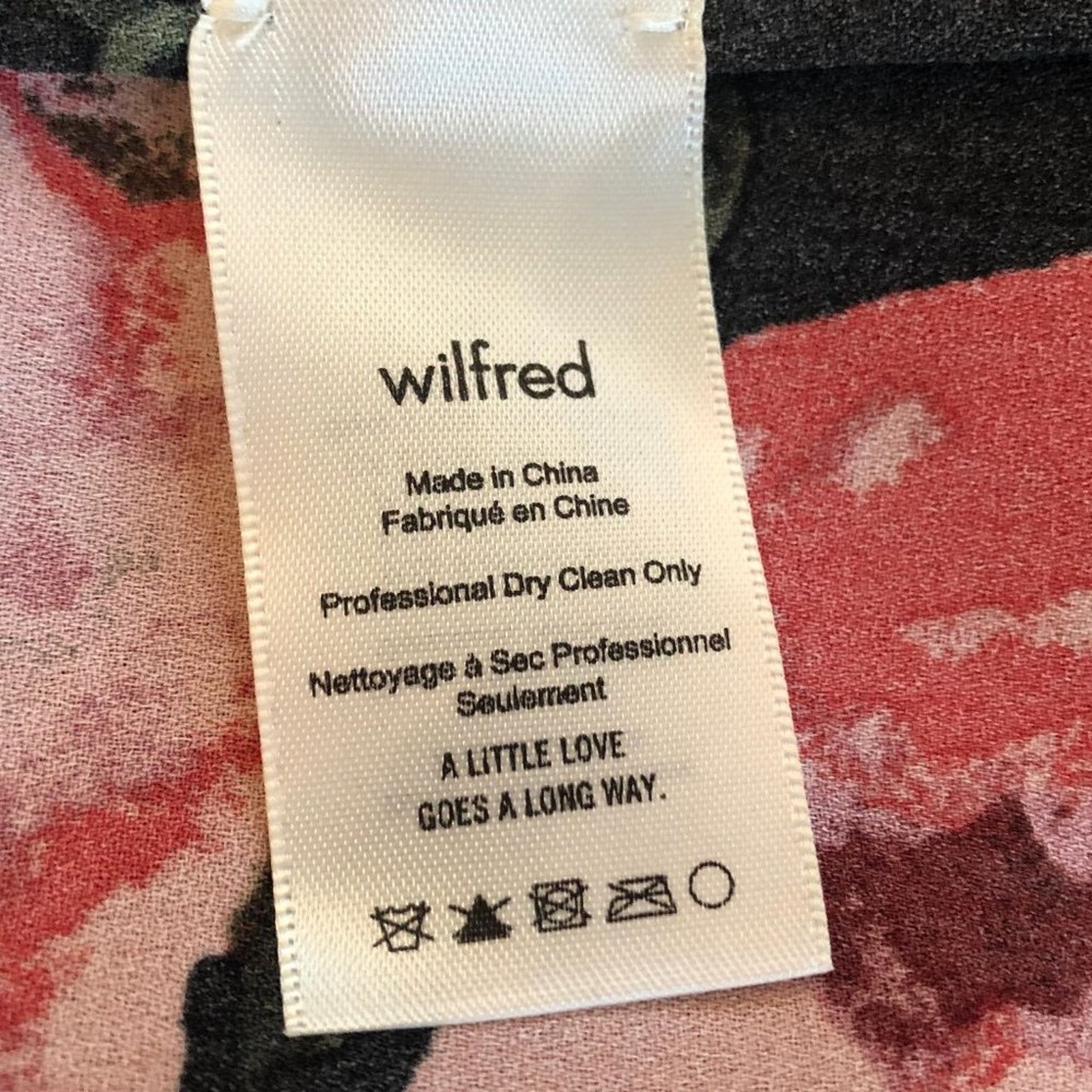 Aritzia Aritzia Wilfred Promener Blouse Black Floral Red Size S / US 4 / IT 40 - 5 Thumbnail