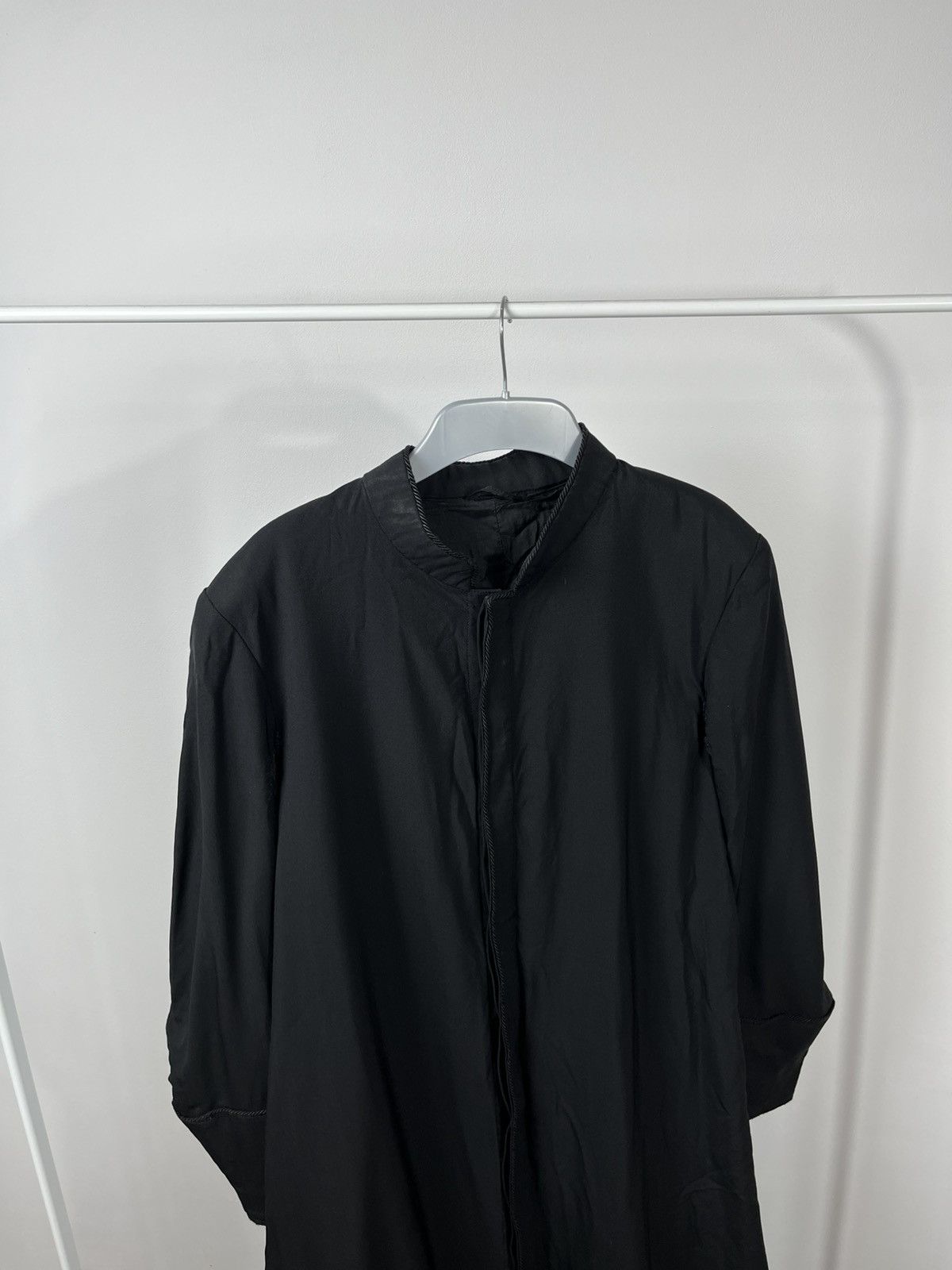 Vintage Antique Vintage Black Long Robe Coat Hidden Placket Size US M / EU 48-50 / 2 - 13 Thumbnail