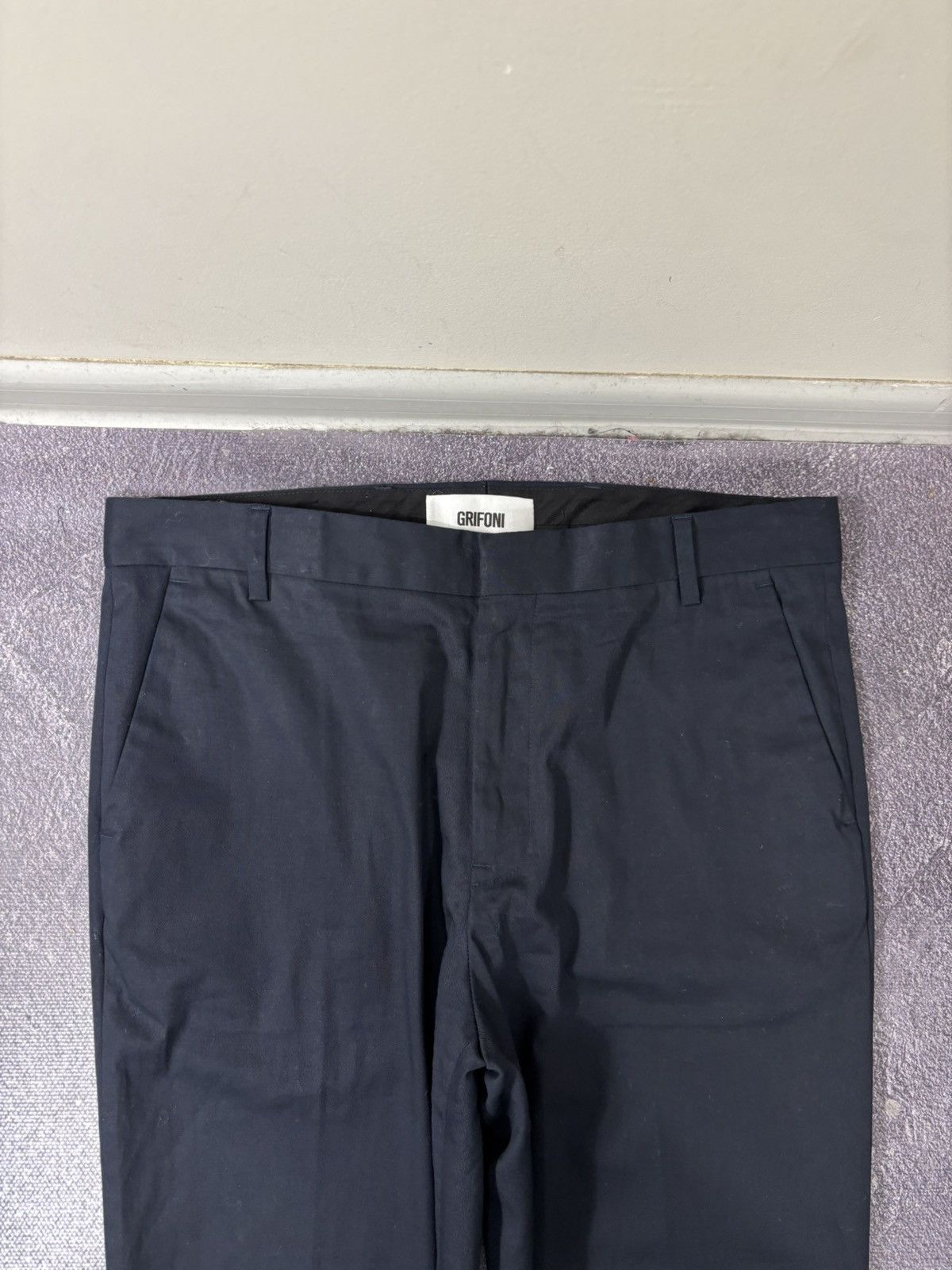 Grifoni Mauro Grifoni Men’s Navy Blue 2-Piece Cotton Stretch Suit Size 42R - 17 Thumbnail