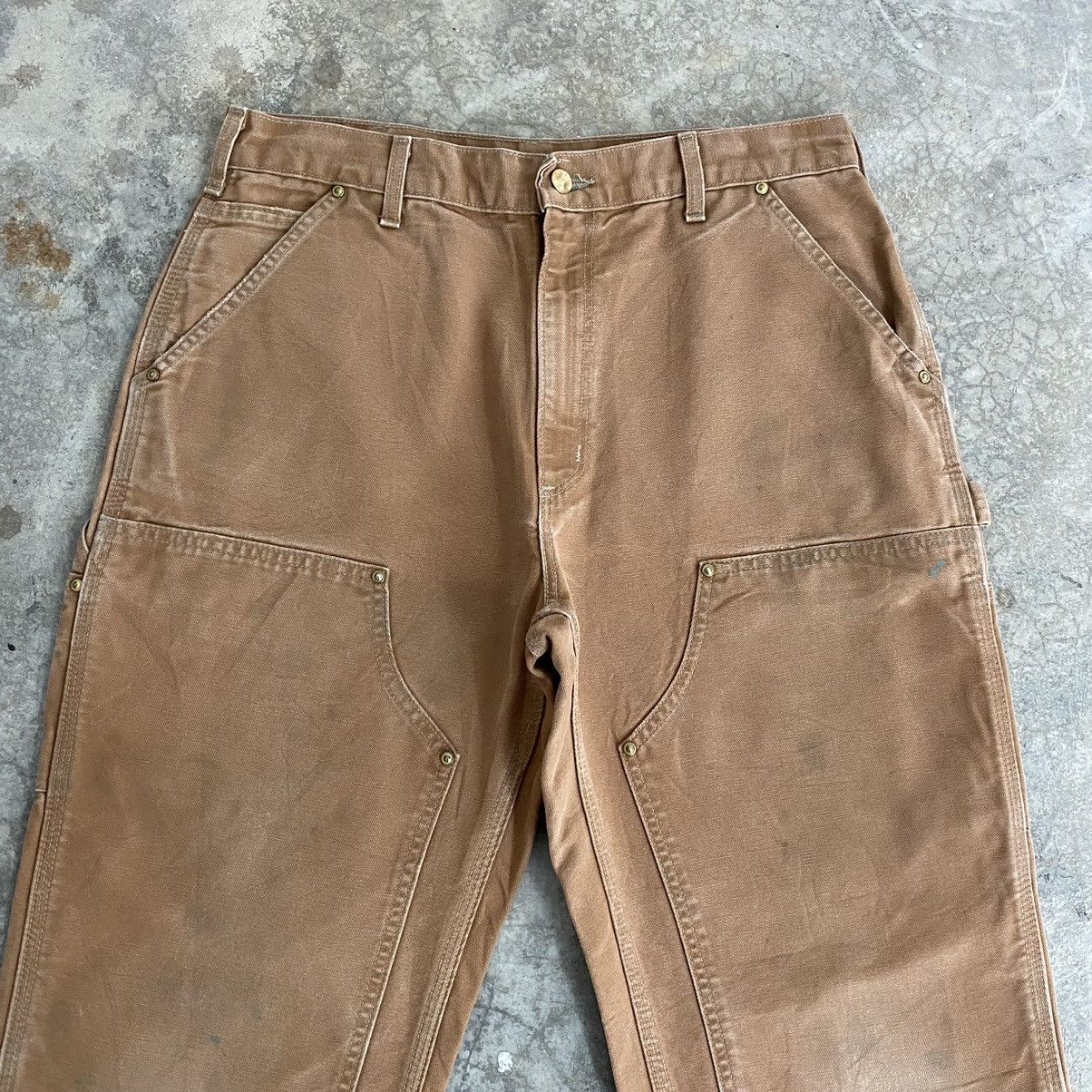 Carhartt Vintage Carhartt Double Knee Ripped Carpenter Work Pants Size US 33 - 2 Thumbnail