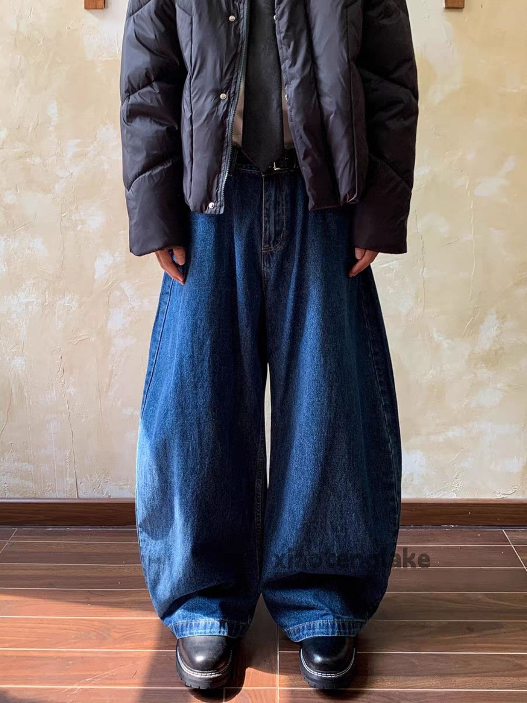 Jean Custom washed faded loose baggy y3k hiphop jeans Size US 28 / EU 44 - 6 Thumbnail
