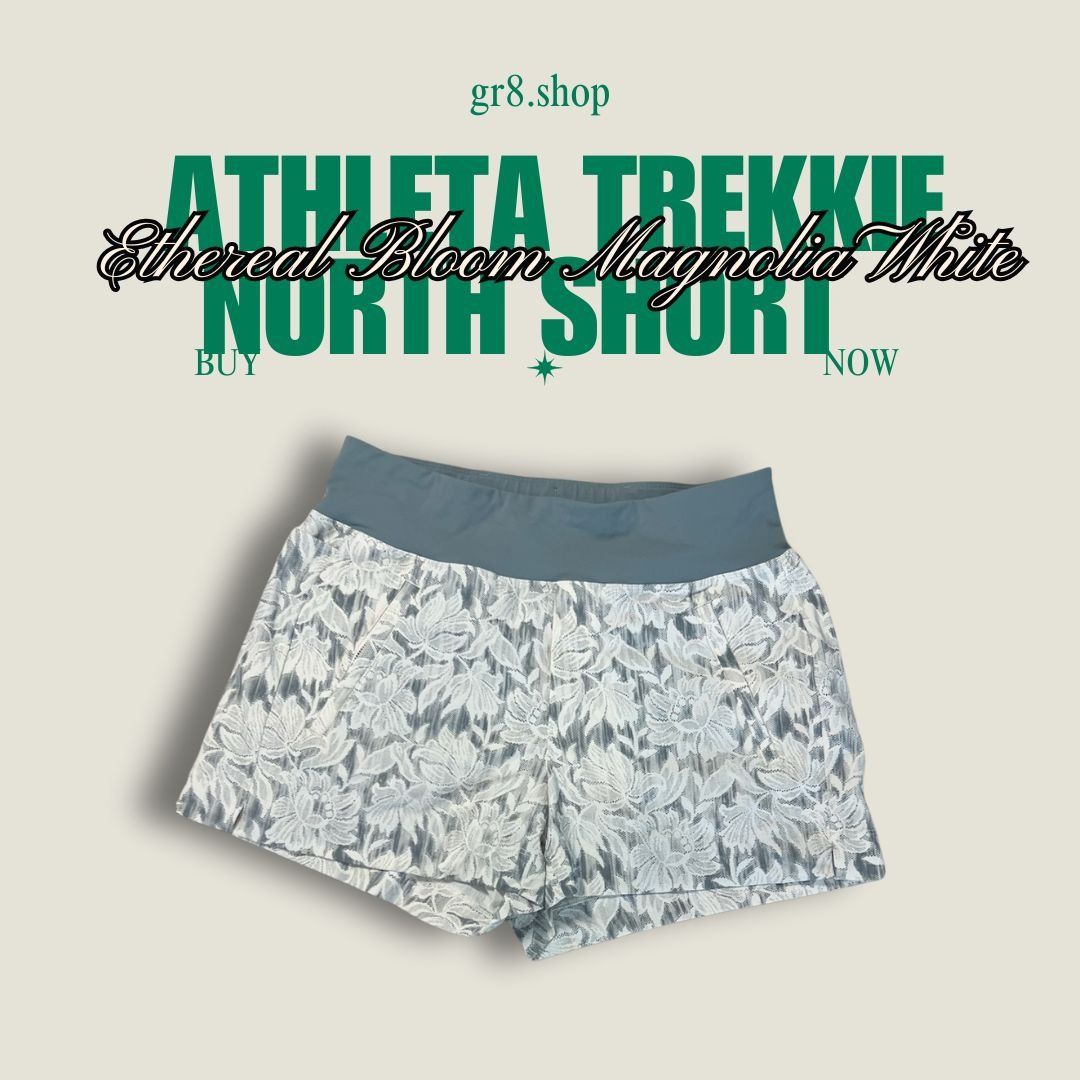 Athleta Athleta Trekkie North Short Ethereal Bloom Magnolia White Si Size 28" / US 6 / IT 42 - 1 Thumbnail