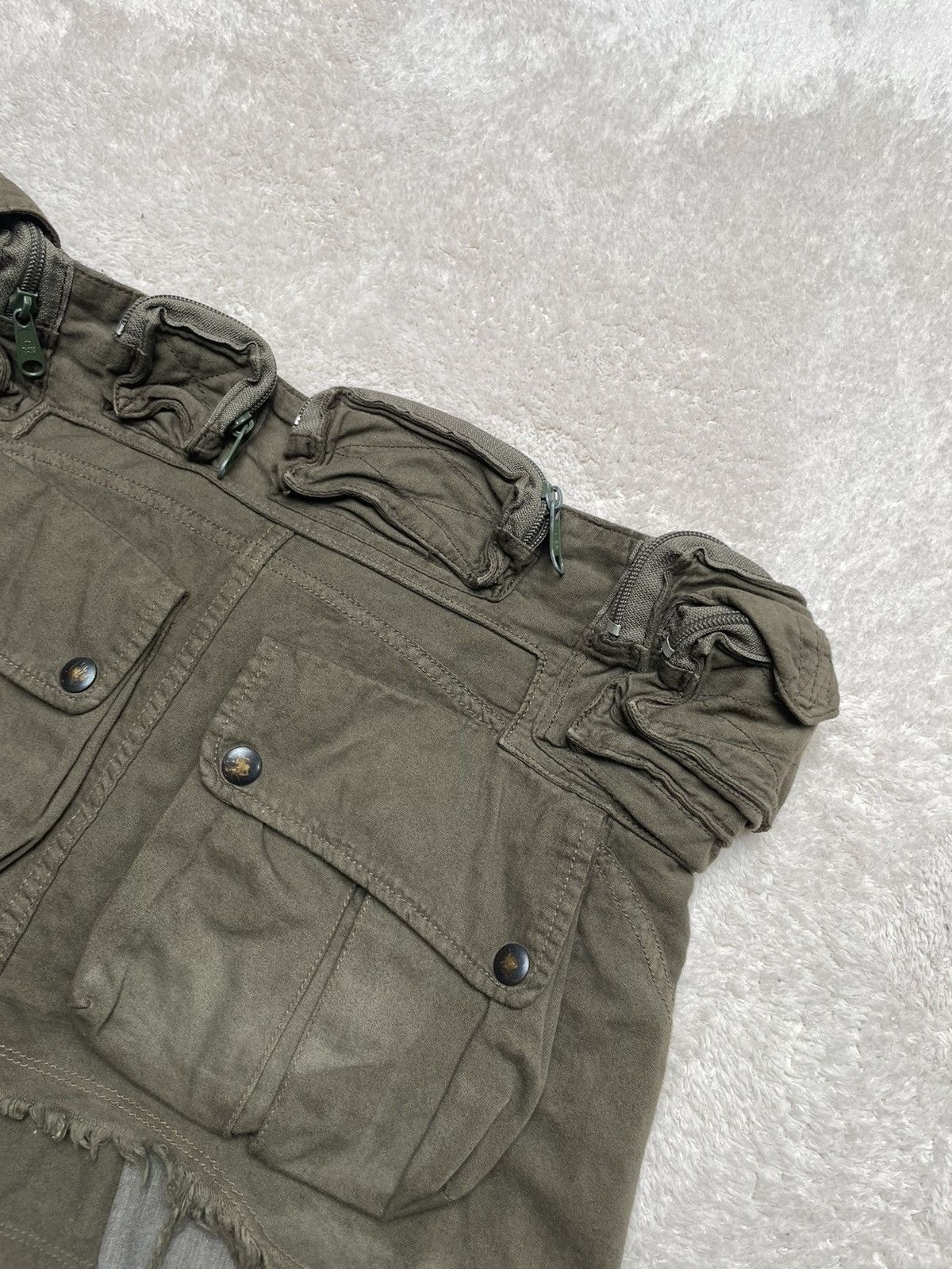 Le Grande Bleu (L.G.B.) 2000s L..G.B distressed cargo skirt Size 27" / US 4 / IT 40 - 3 Thumbnail