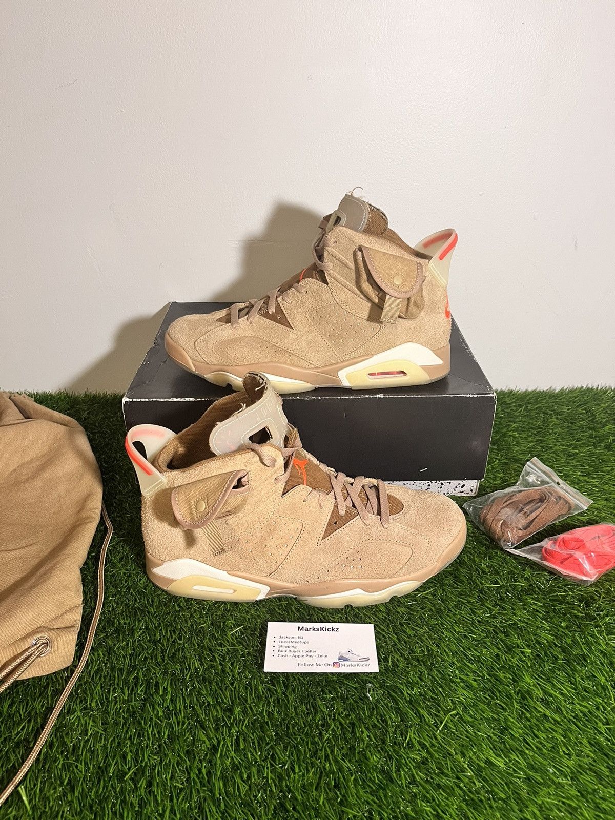 Jordan Brand × Nike × Travis Scott jordan 6 retro british khaki size 10