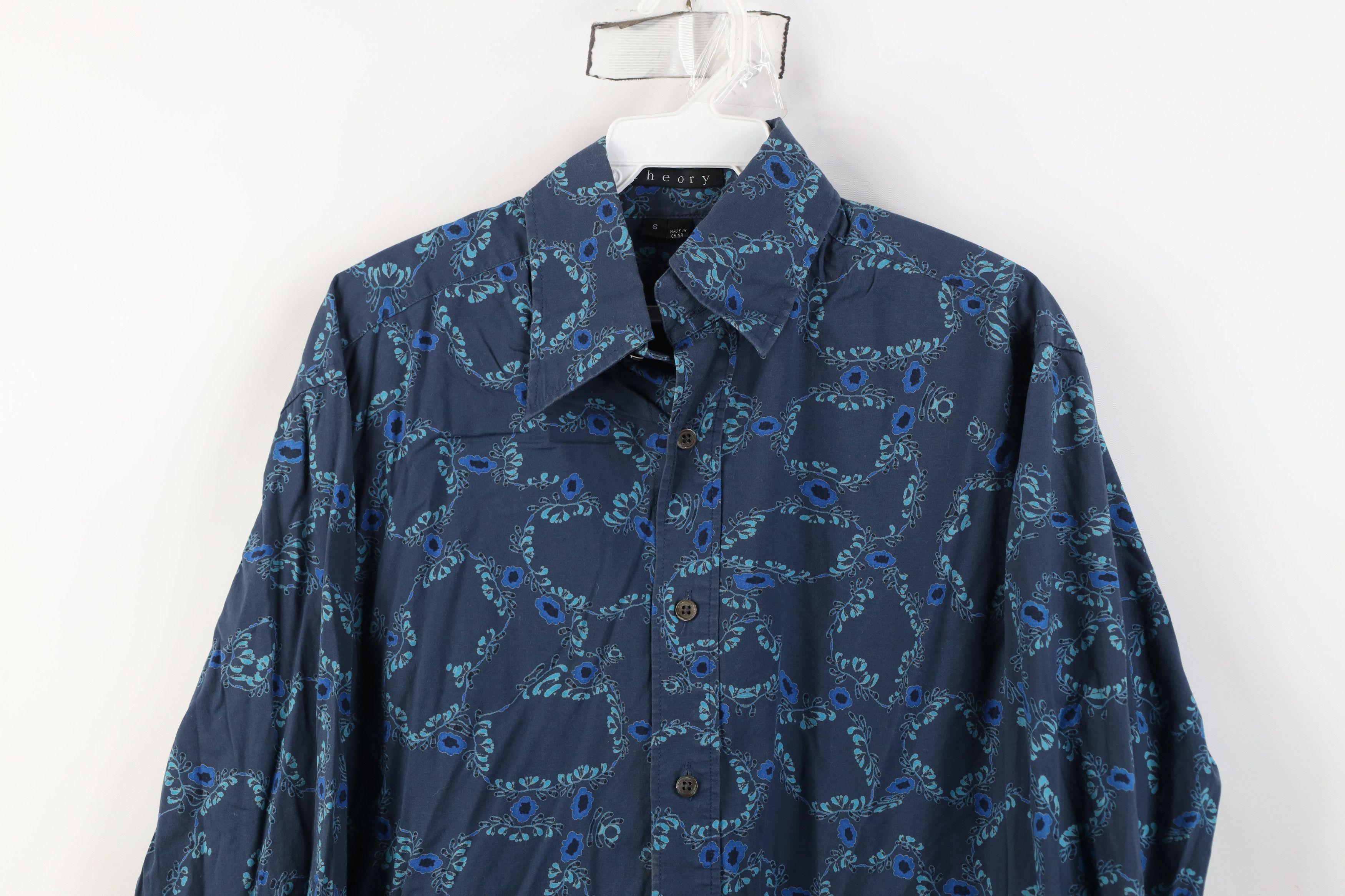 Theory Theory Andrew Flower All Over Print French Cuff Shirt Size US S / EU 44-46 / 1 - 2 Thumbnail