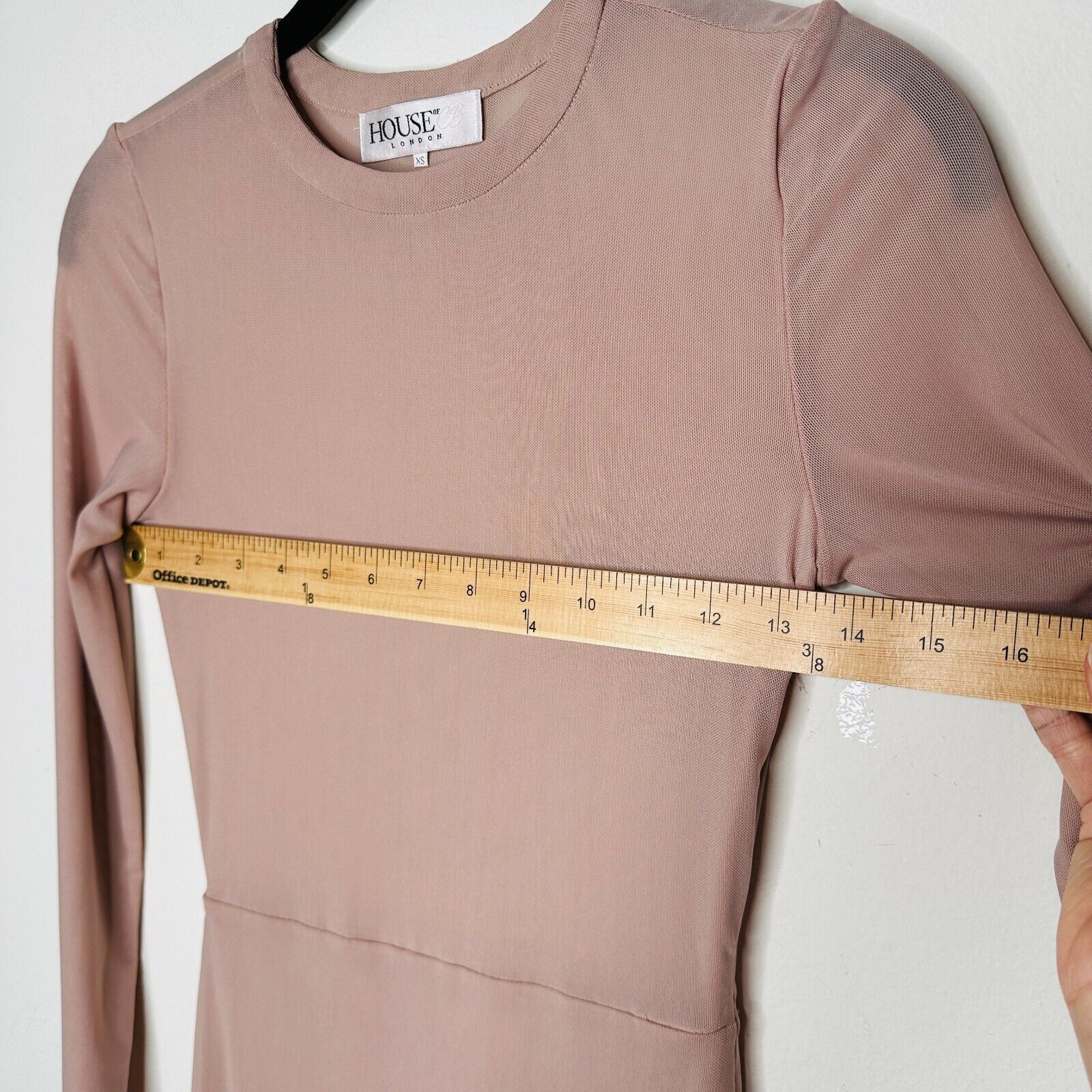 House of CB House of CB Pink Sheer Long Sleeve Zip High Neck Dress XS Size XS / US 0-2 / IT 36-38 - 12 Thumbnail