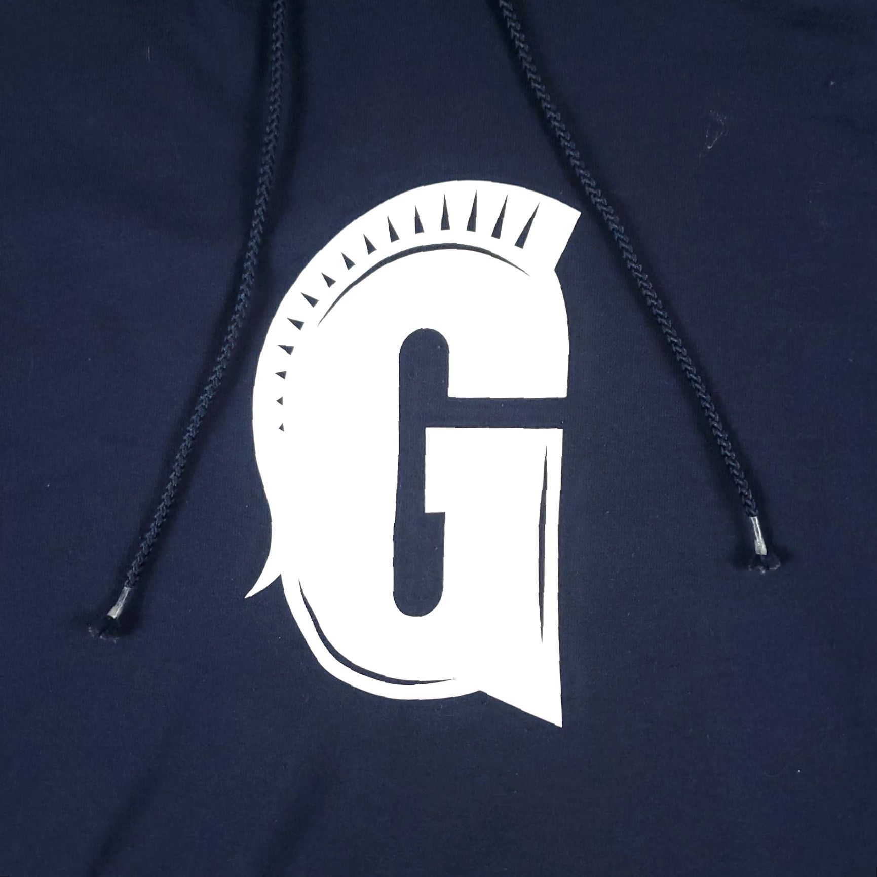 Champion VINTAGE Champion Hoodie Mens Medium Pullover Sweatshirt Casual Navy Blue Fleece Logo Zipper 90s Size US M / EU 48-50 / 2 - 2 Thumbnail