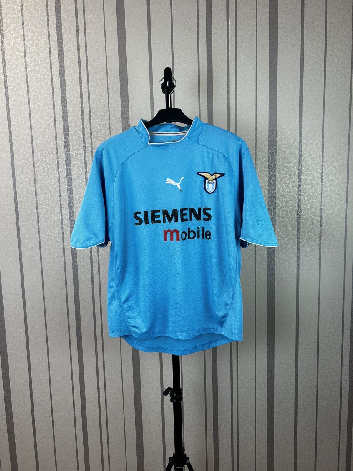 Puma Puma Lazio 2001/2002 Vintage Home Soccer Jersey Size M Size US M / EU 48-50 / 2 - 2 Thumbnail