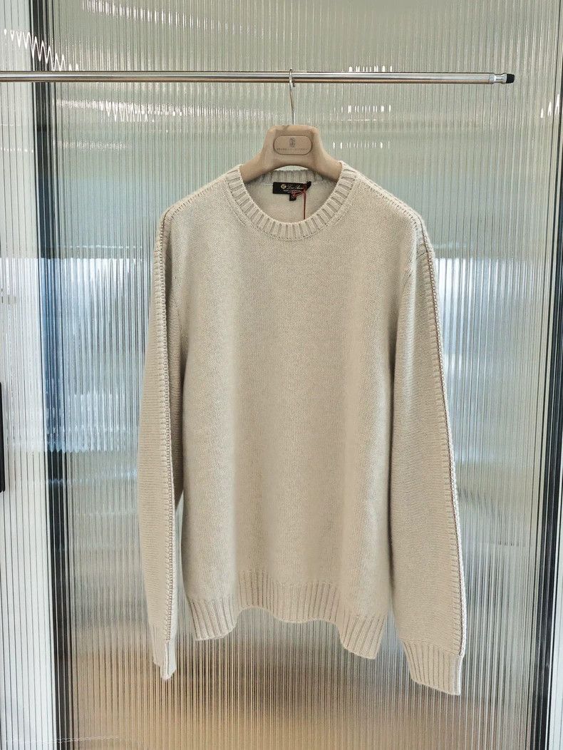Loro Piana LORO PIANA Little goat cashmere soft gold knit sweater Size US L / EU 52-54 / 3 - 1 Thumbnail