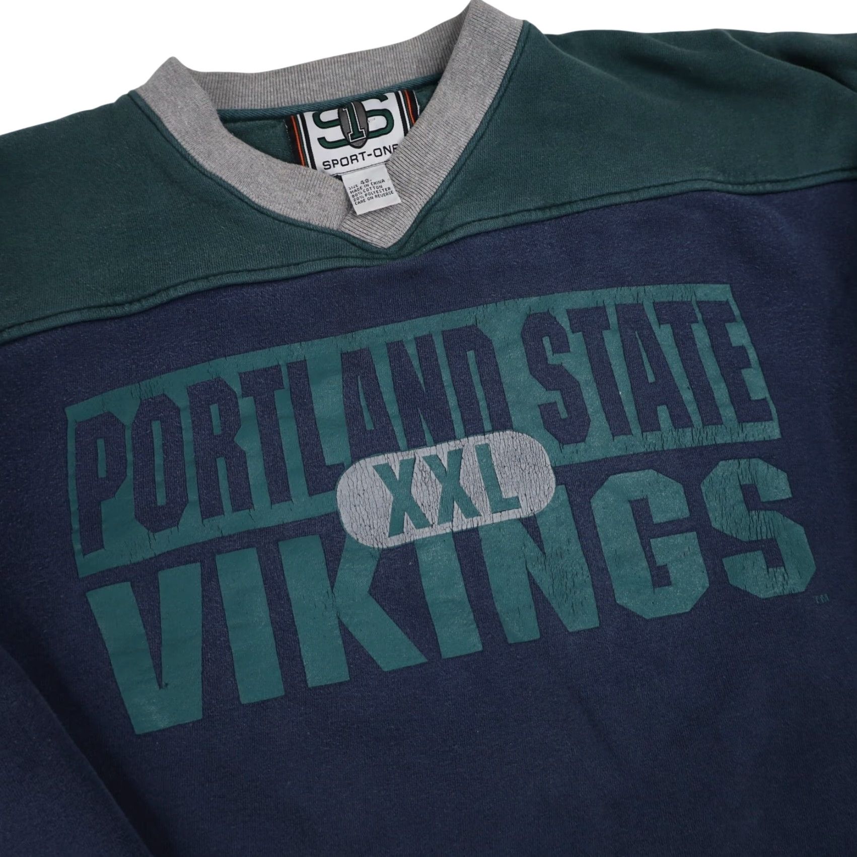 Vintage VINTAGE Portland State Vikings Sweatshirt Mens XL Blue Heavy Graphic 90s Pullover Size US XL / EU 56 / 4 - 7 Thumbnail