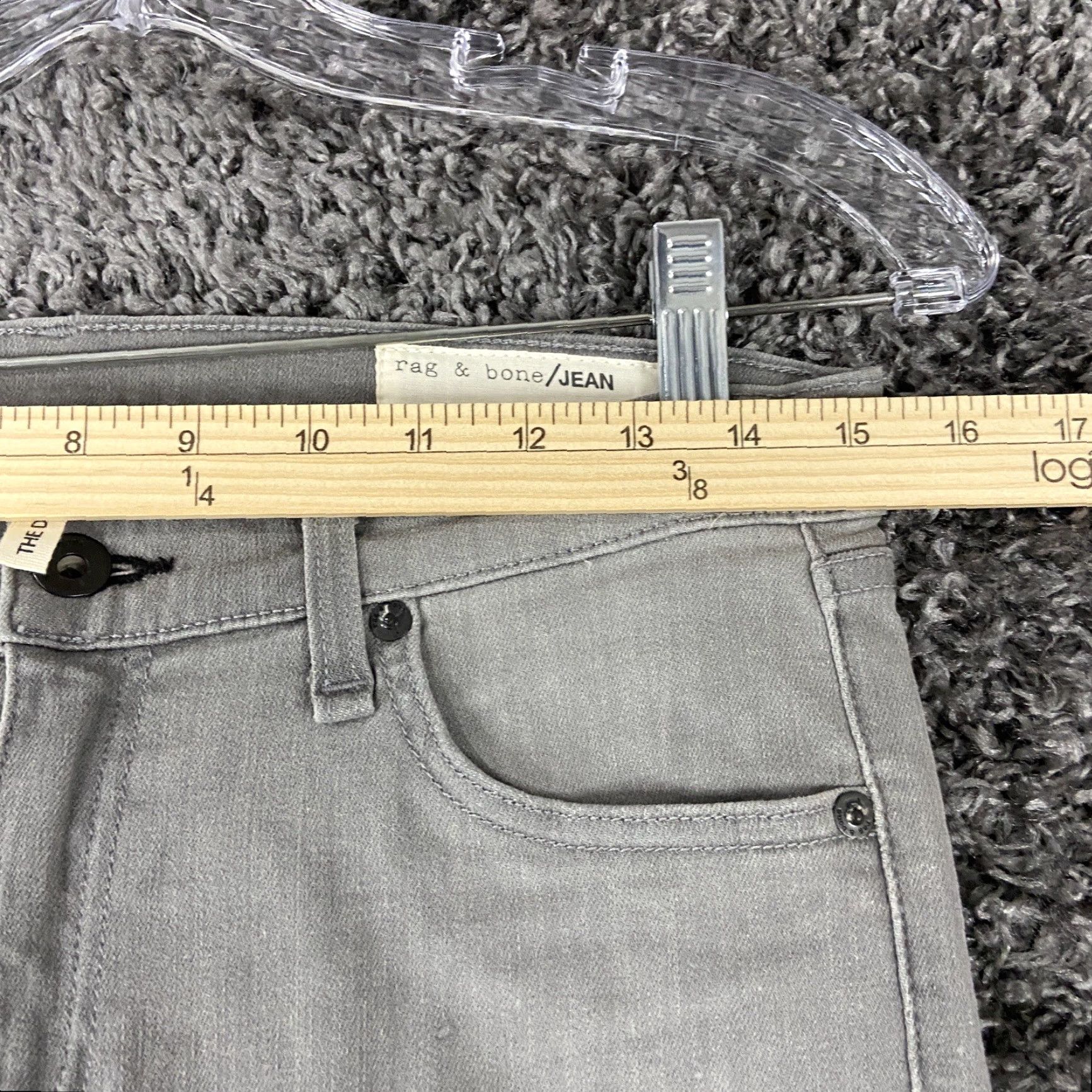 Rag & Bone RAG & BONE The Dre Jeans Skinny Gray Women 27 Size 27" / US 4 / IT 40 - 6 Thumbnail