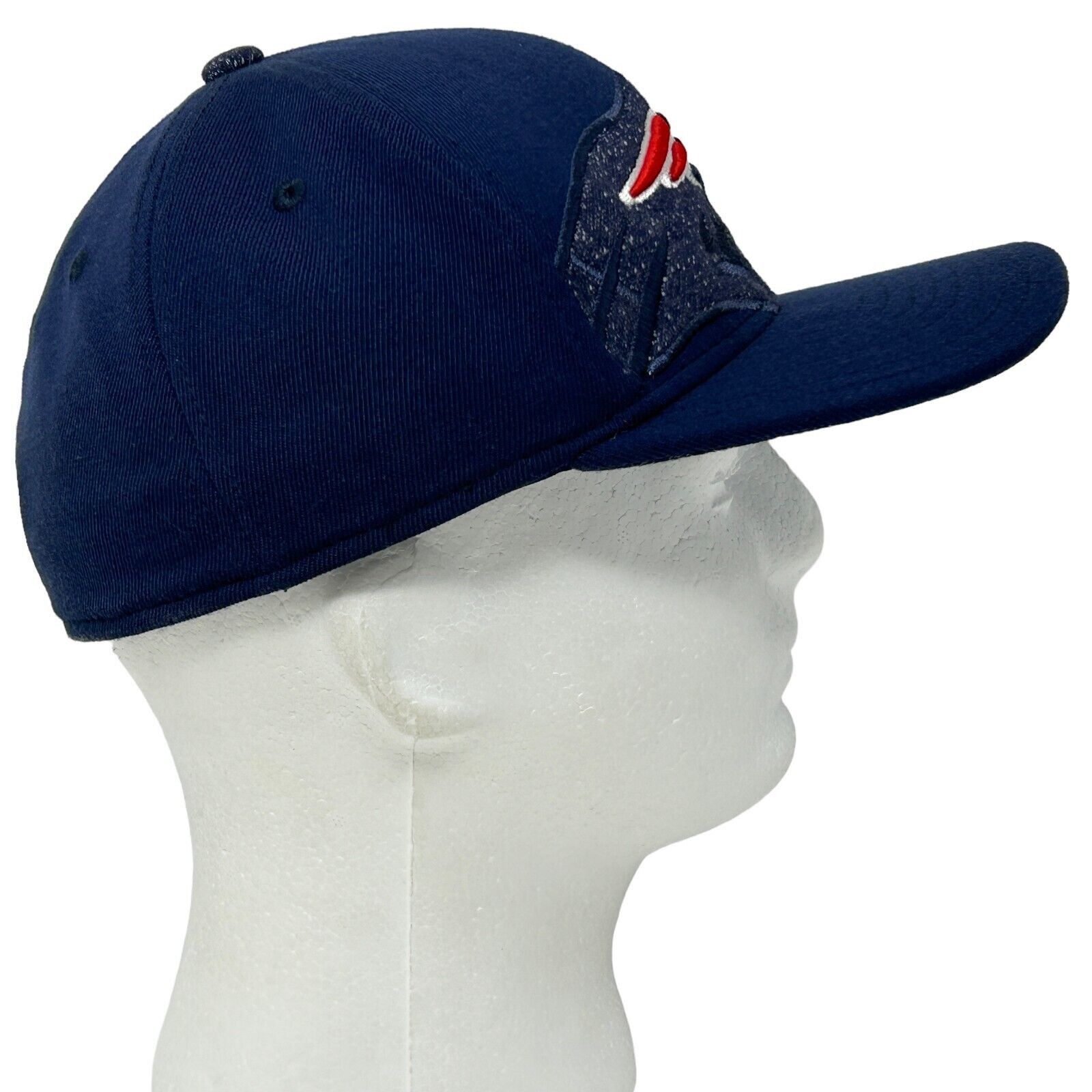 Reebok New England Patriots Hat Baseball Cap Blue Flex Fitted S-M Size ONE SIZE - 5 Thumbnail