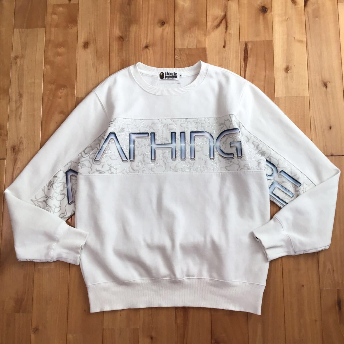 Hajime Sorayama × BAPE camo sweat shirt a bathing ape