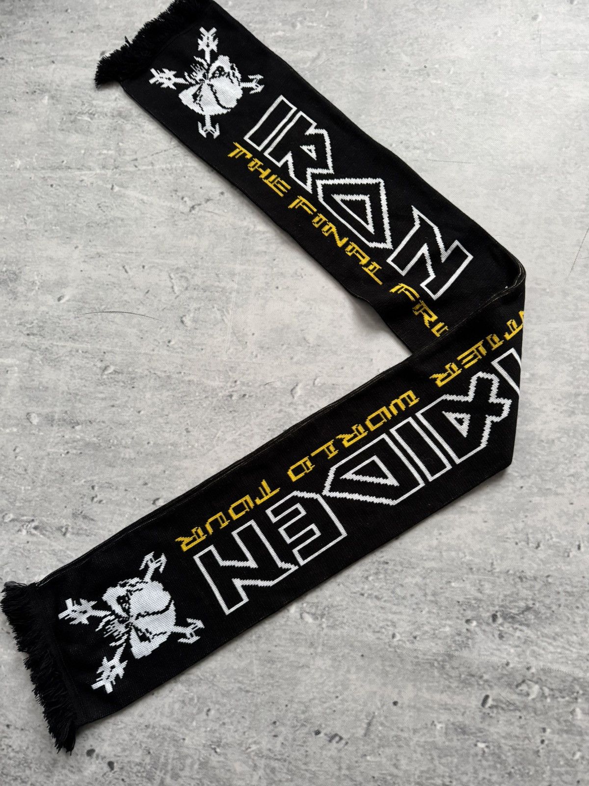 Iron Maiden × Vintage Iron Maiden two sided scarf Rock tour Size ONE SIZE - 4 Thumbnail