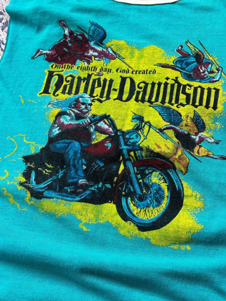 Harley Davidson × Vintage On The Eight Day God Created Harley Davidson Tank Top Size US M / EU 48-50 / 2 - 4 Thumbnail