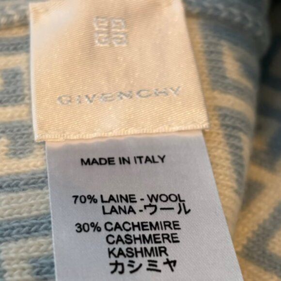 Givenchy Givenchy Double Face Knit Beanie Ice Blue Size ONE SIZE - 6 Thumbnail