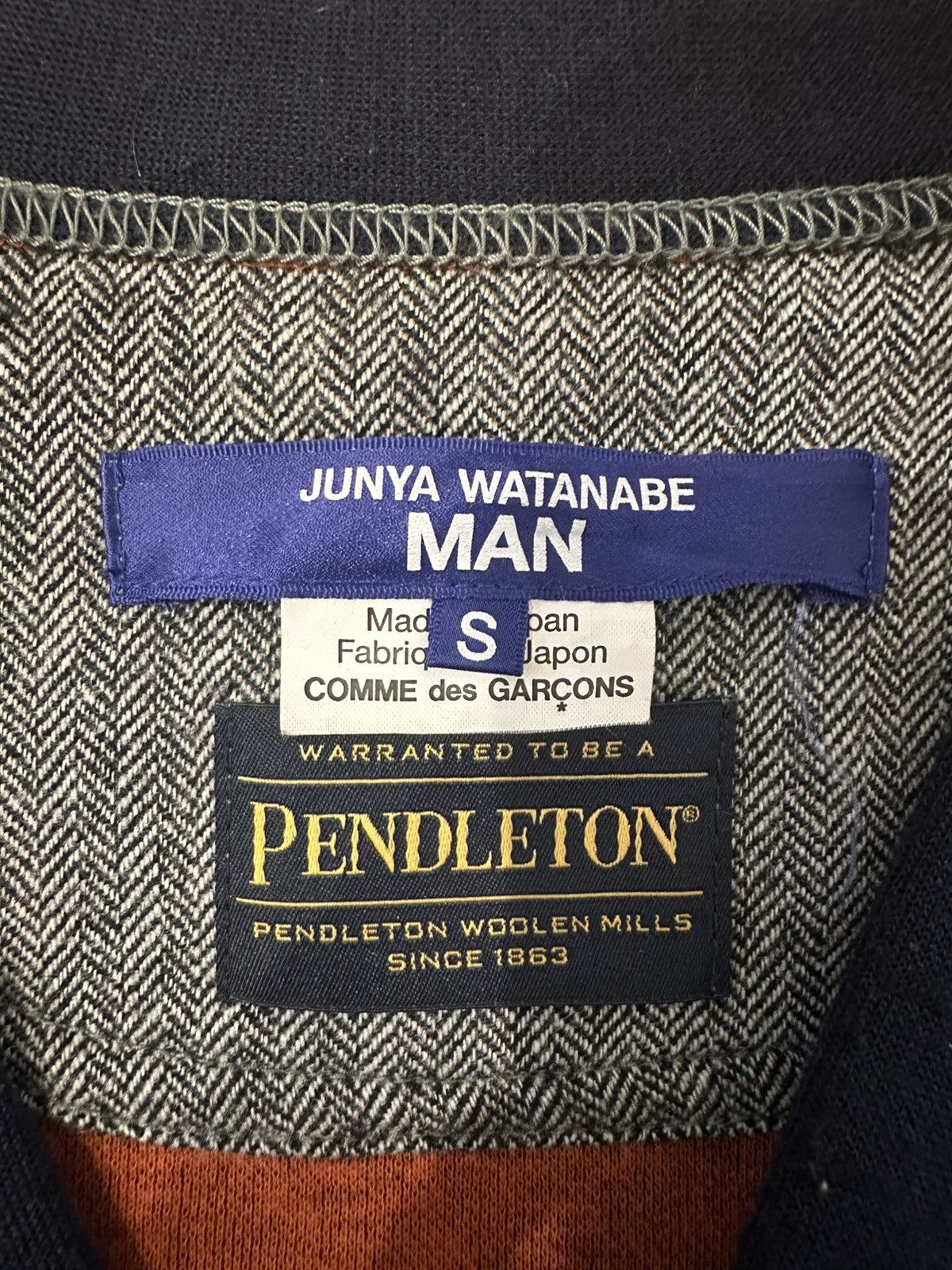 Junya Watanabe JUNYA WATANABE MAN CDG Pendleton Cardigan Size US S / EU 44-46 / 1 - 3 Thumbnail