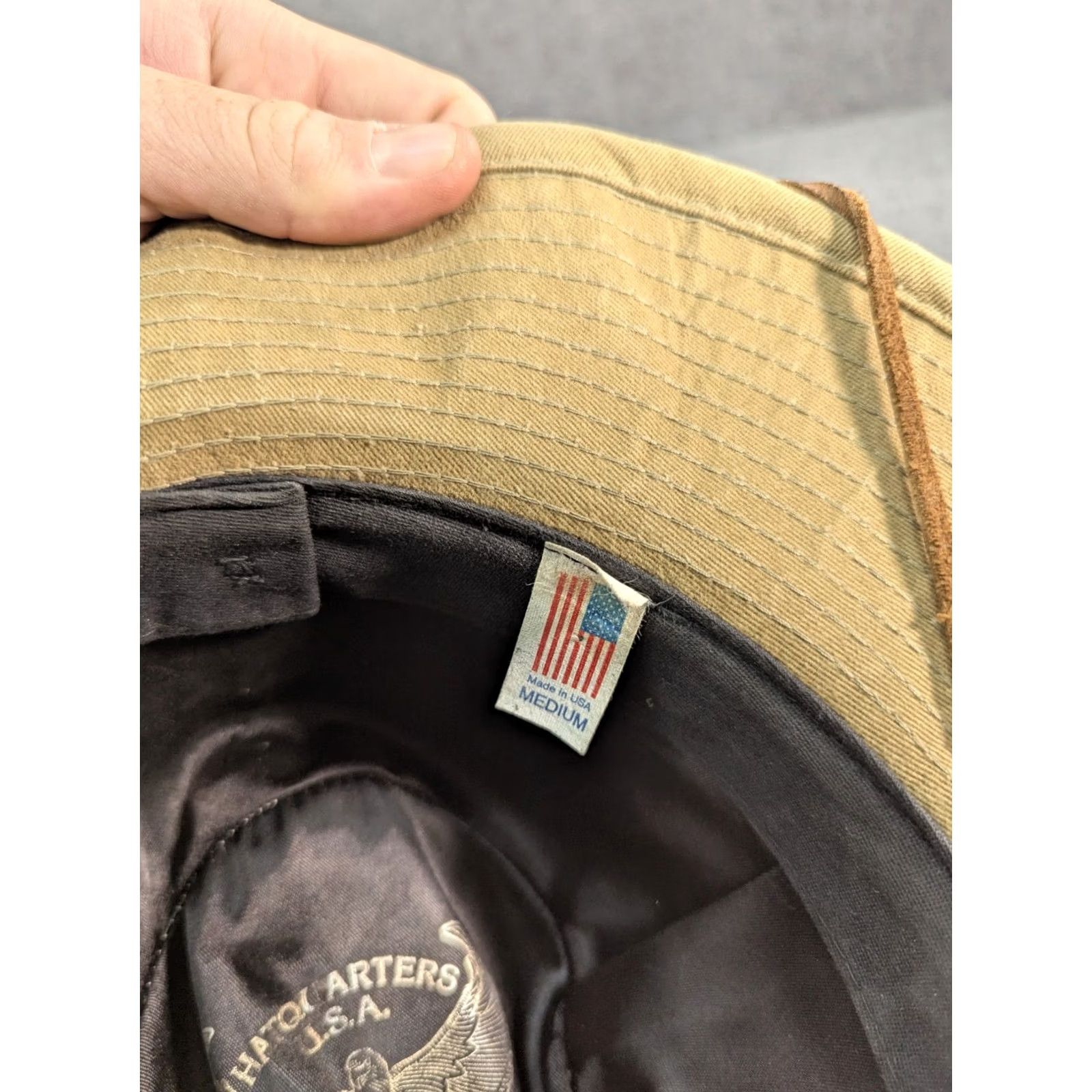 Vintage Henschel Hat Outback Fedora Tan Canvas Medium USA Made Size ONE SIZE - 7 Thumbnail