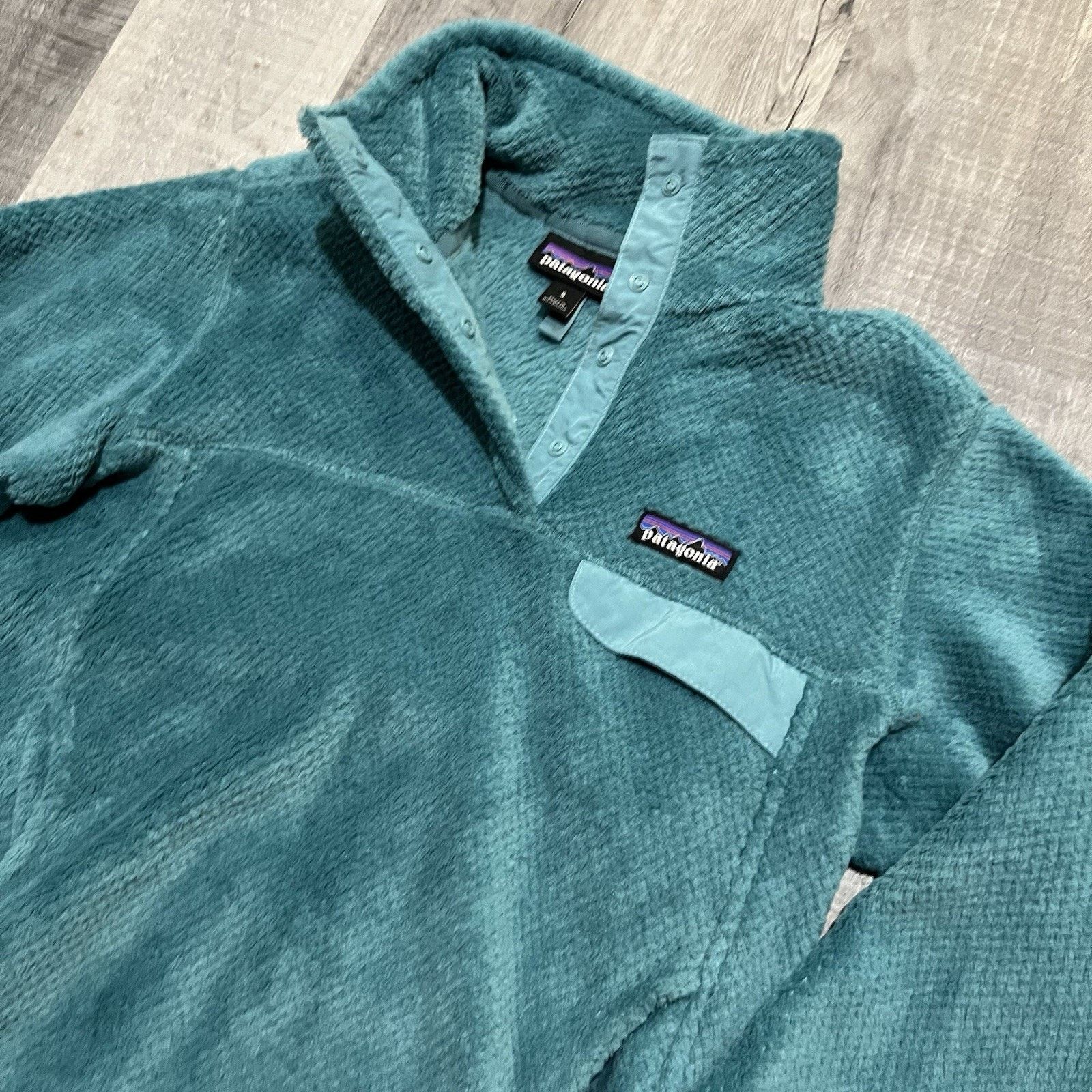 Patagonia Patagonia ReTool Snap-T Dark Teal Blue Fleece Hike Casual Size S / US 4 / IT 40 - 3 Thumbnail