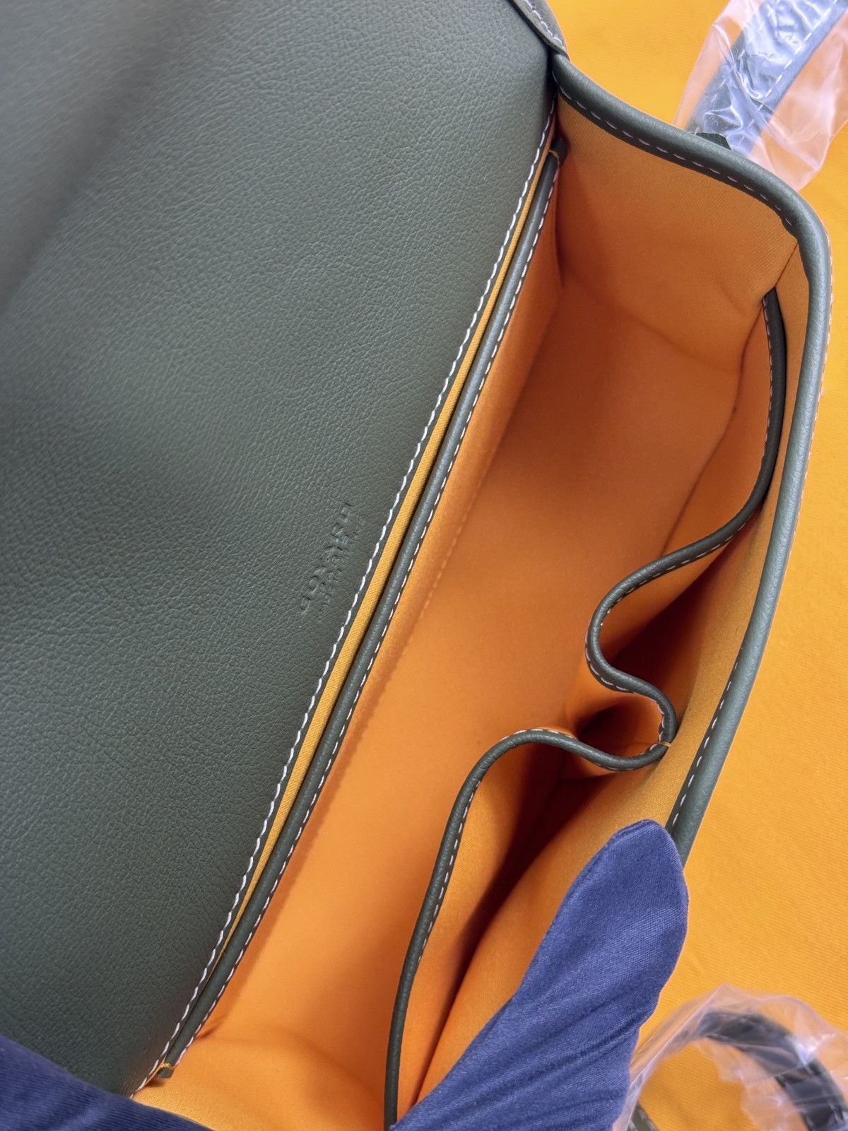 Goyard ARMY GREEN HAND PAINTED BELVEDERE PM *LIMITED EDITION* BAG Size ONE SIZE - 10 Thumbnail