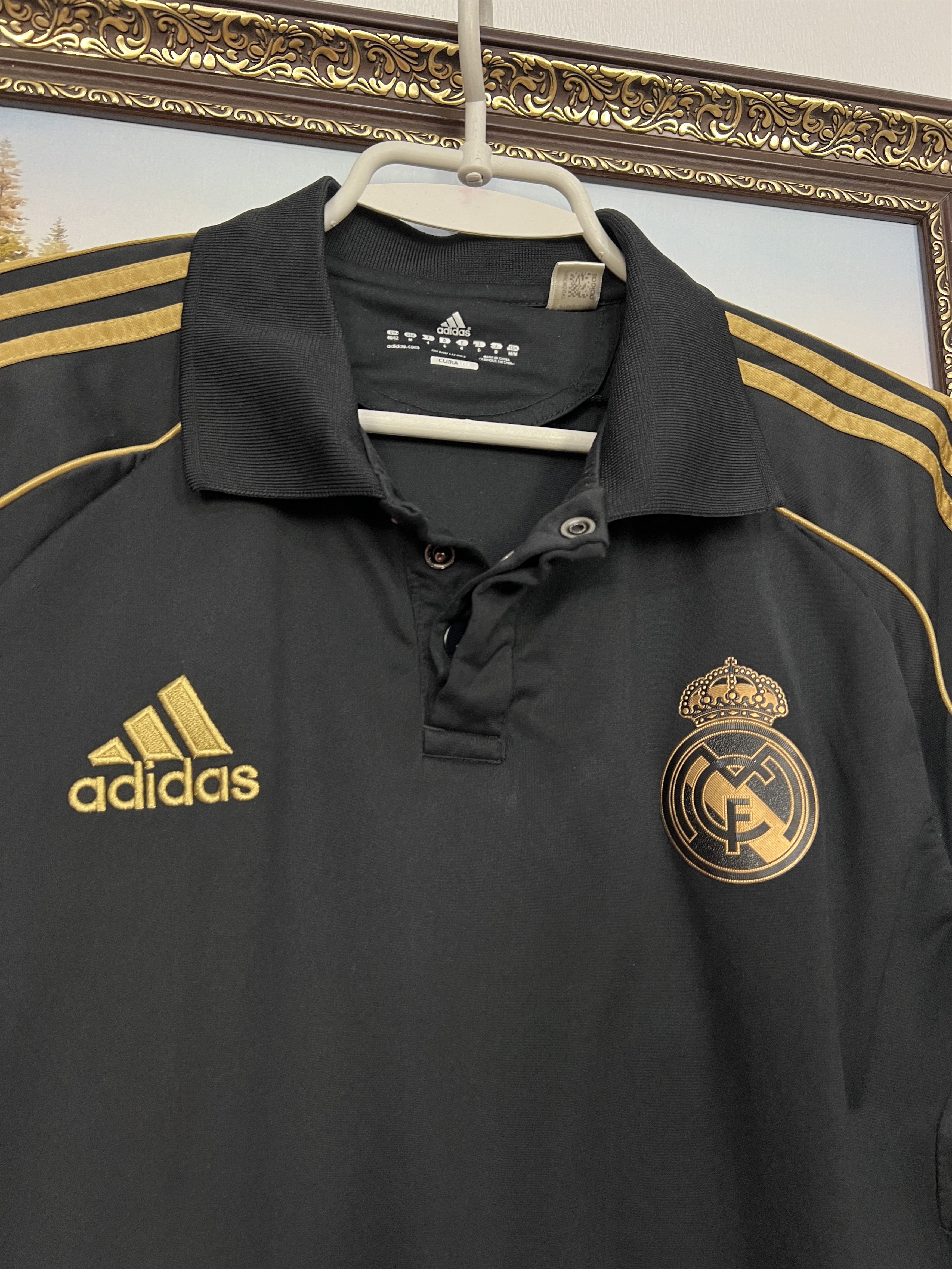 Adidas Vintage Real Madrid Football Train Polo Soccer Shirt Jersey Size US M / EU 48-50 / 2 - 3 Thumbnail