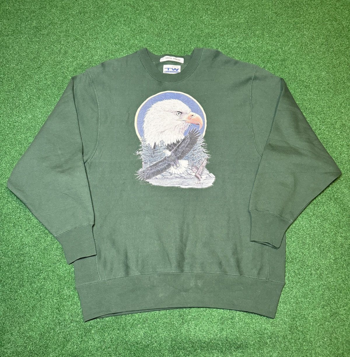 Vintage Vintage 90s Nature Graphic Bald Eagle Oversized Sweatshirt Size US L / EU 52-54 / 3 - 1 Thumbnail