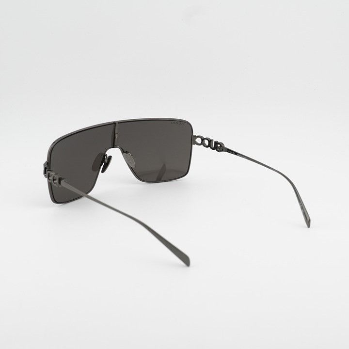 Gucci Gucci GG1936S 002 Sunglasses Gunmetal Grey Shield Frame Size ONE SIZE - 10 Thumbnail