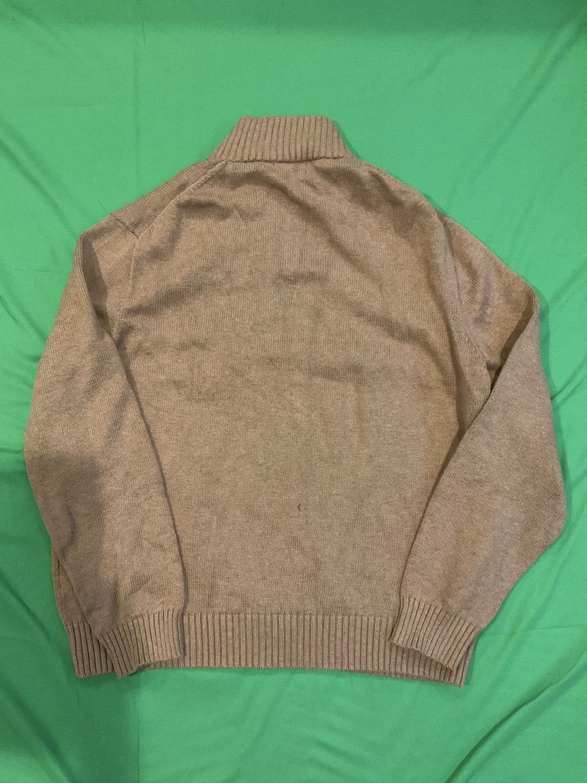 Polo Ralph Lauren × Vintage Vintage Tan Polo Ralph Lauren quarter zip Size US XXL / EU 58 / 5 - 2 Thumbnail