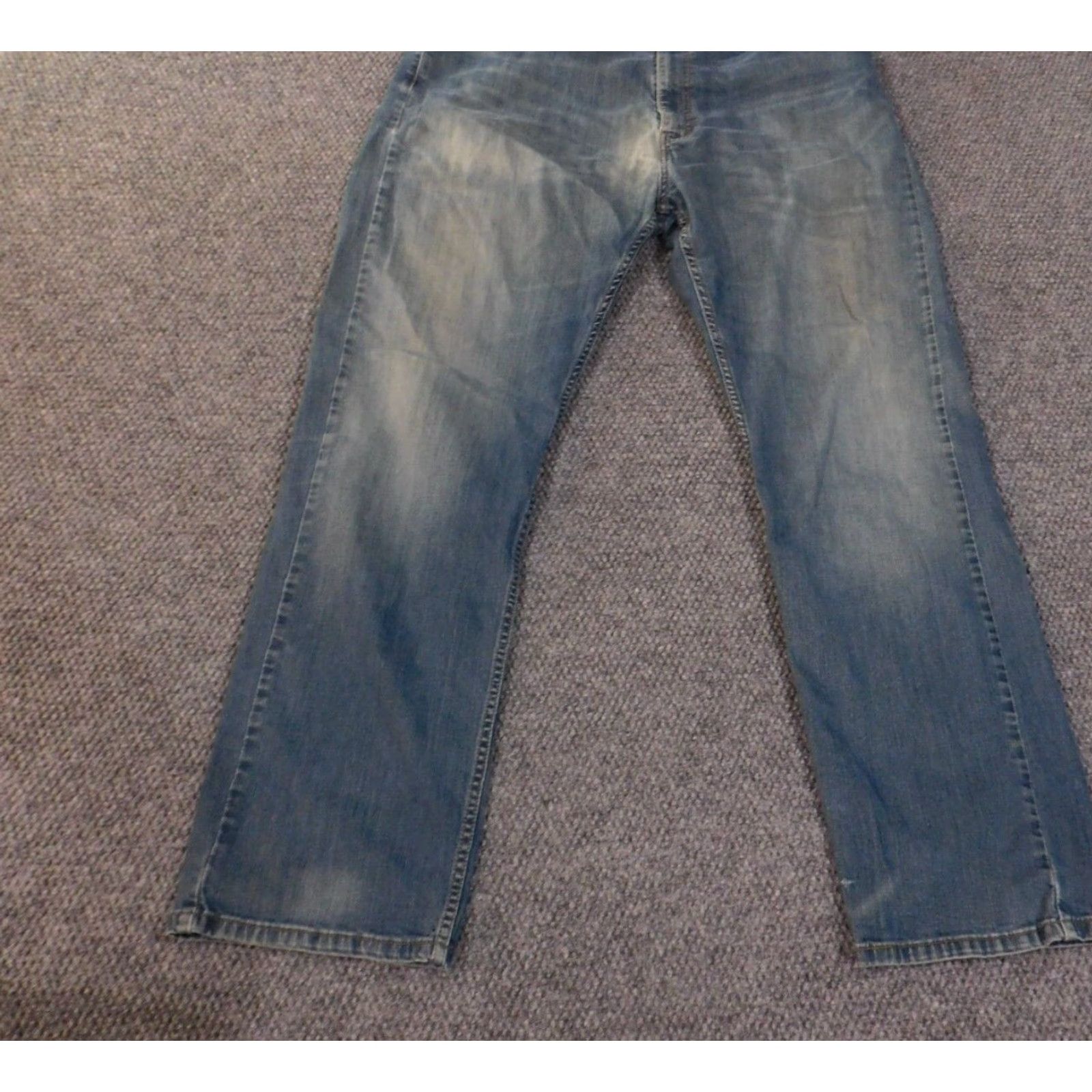 Levi's VINTAGE Levi's 505 Jeans Mens 42x34 Blue Denim Straight Classic Distressed Light Wash Pockets Cowboy 505 Model Levi's 500 Series Size US 42 / EU 58 - 2 Thumbnail