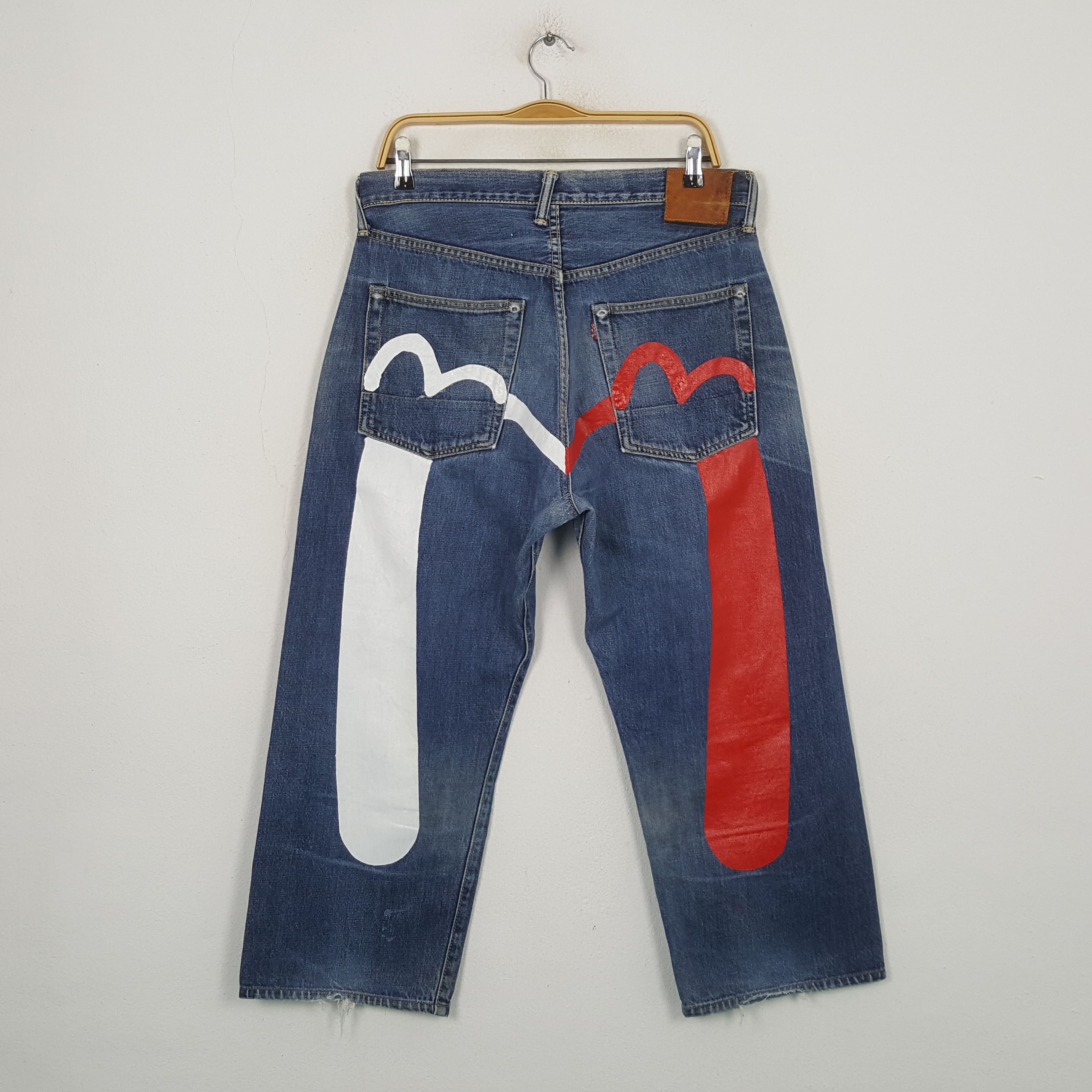 Evisu Vintage Evisu Japanese Brand Daicock Custom Style Jeans RR28 Size US 32 / EU 48 - 1 Thumbnail