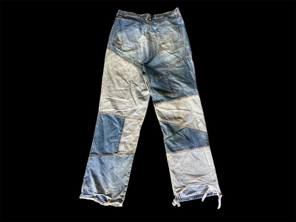 Hysteric Glamour × Japanese Brand Baggy Patchwork Denim Kapital Inspired Size US 35 - 2 Thumbnail