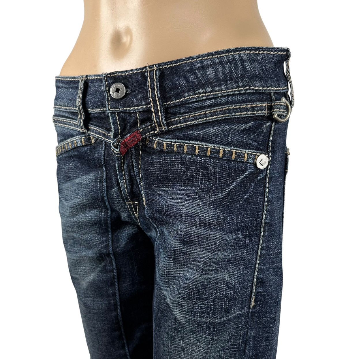 Marithe + Francois Girbaud × Vintage Marithe Francois Girbaud Biker Jeans Vintage size 27 IT42 Size 27" / US 4 / IT 40 - 16 Thumbnail