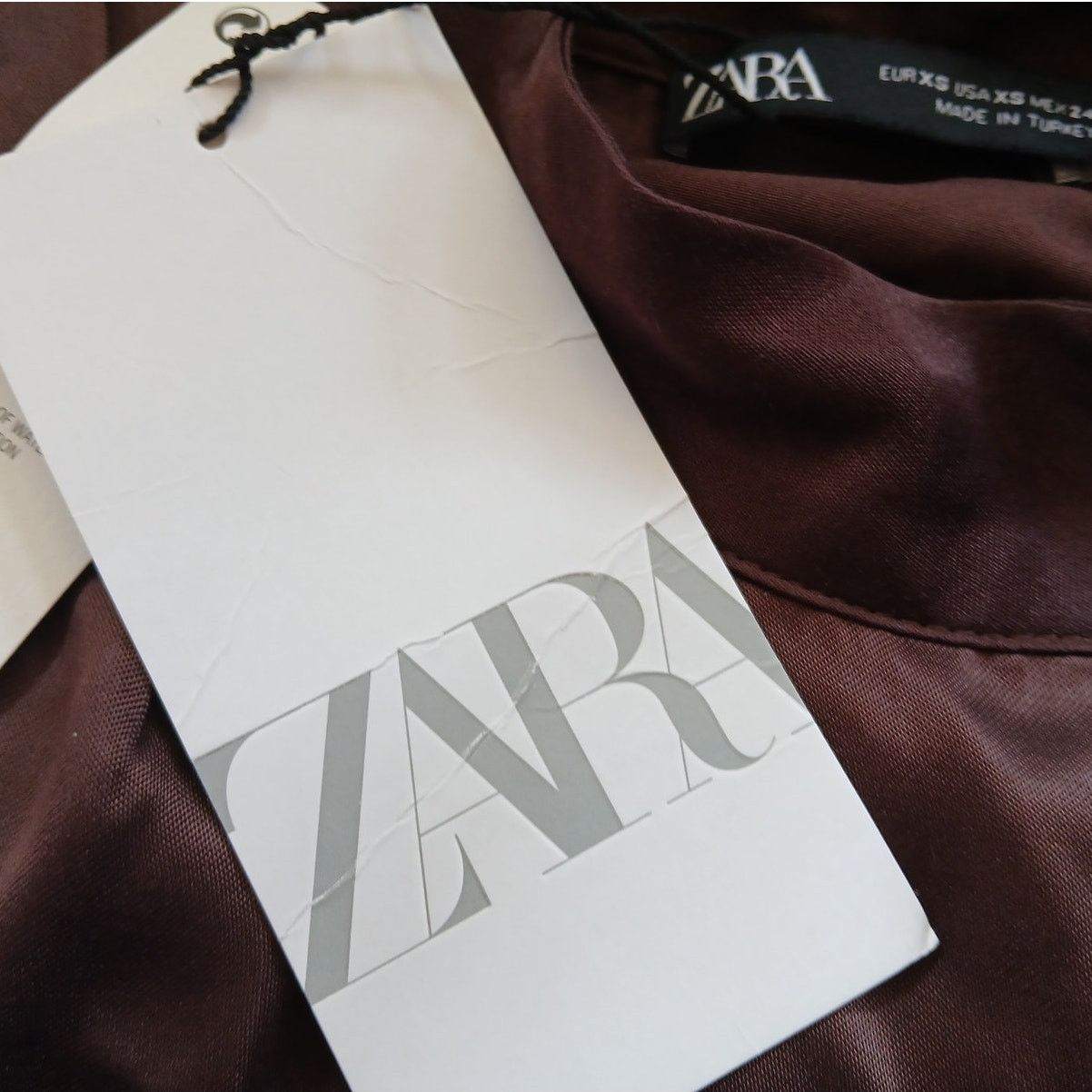 Zara Zara Brown High Collar One Sleeve Crop Top - Size XS - NWT Size XS / US 0-2 / IT 36-38 - 4 Thumbnail