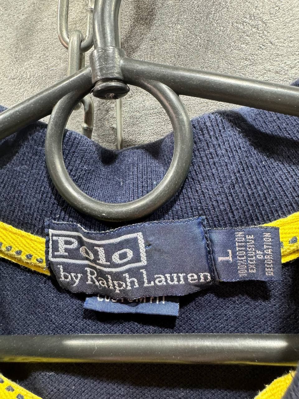 Vintage Polo Ralph Lauren #5 Big Pony Polo Shirt Navy Men's Size US L / EU 52-54 / 3 - 5 Thumbnail